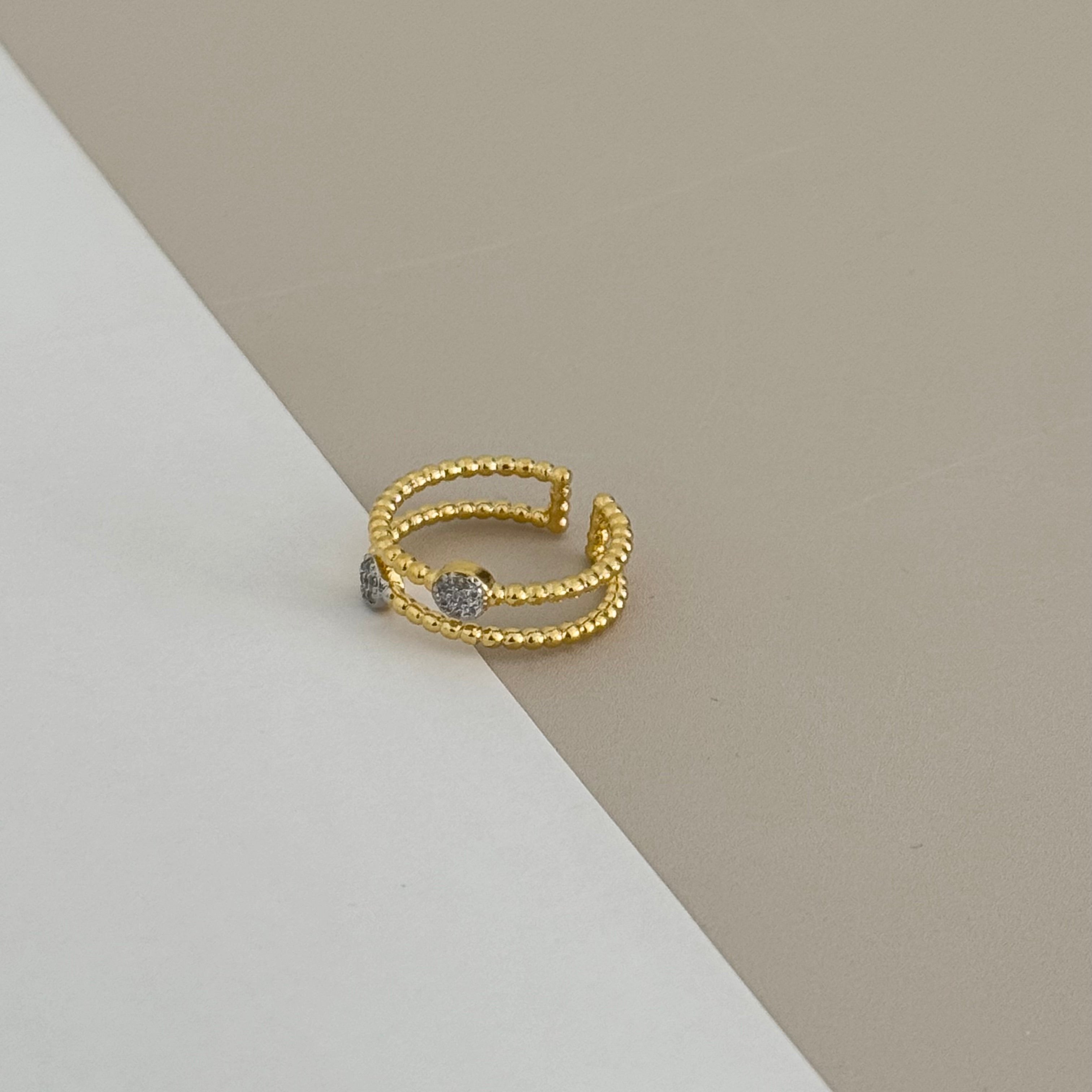 Gold and Silver Ring