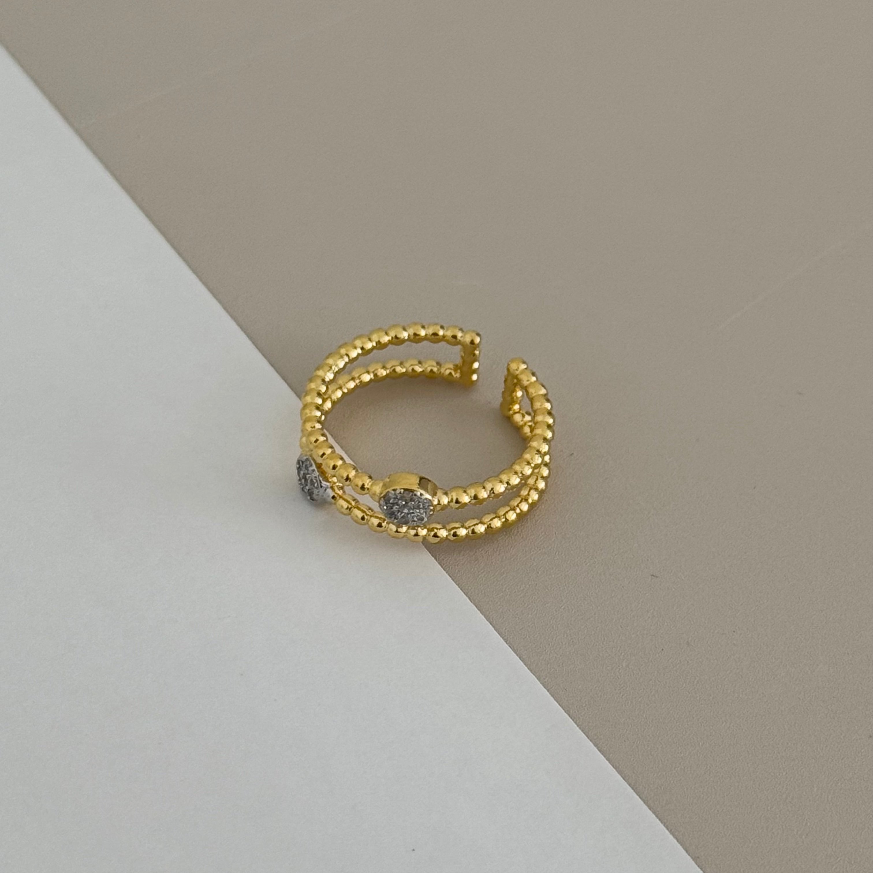 Gold and Silver Ring