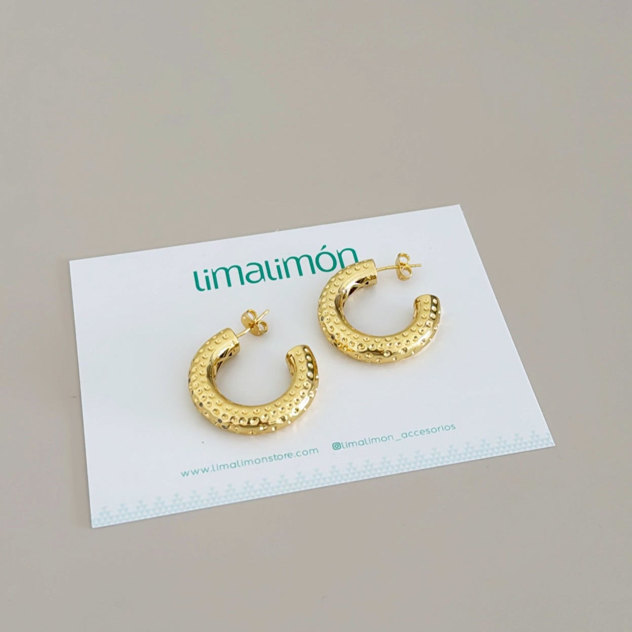 Gold Hoops Earring