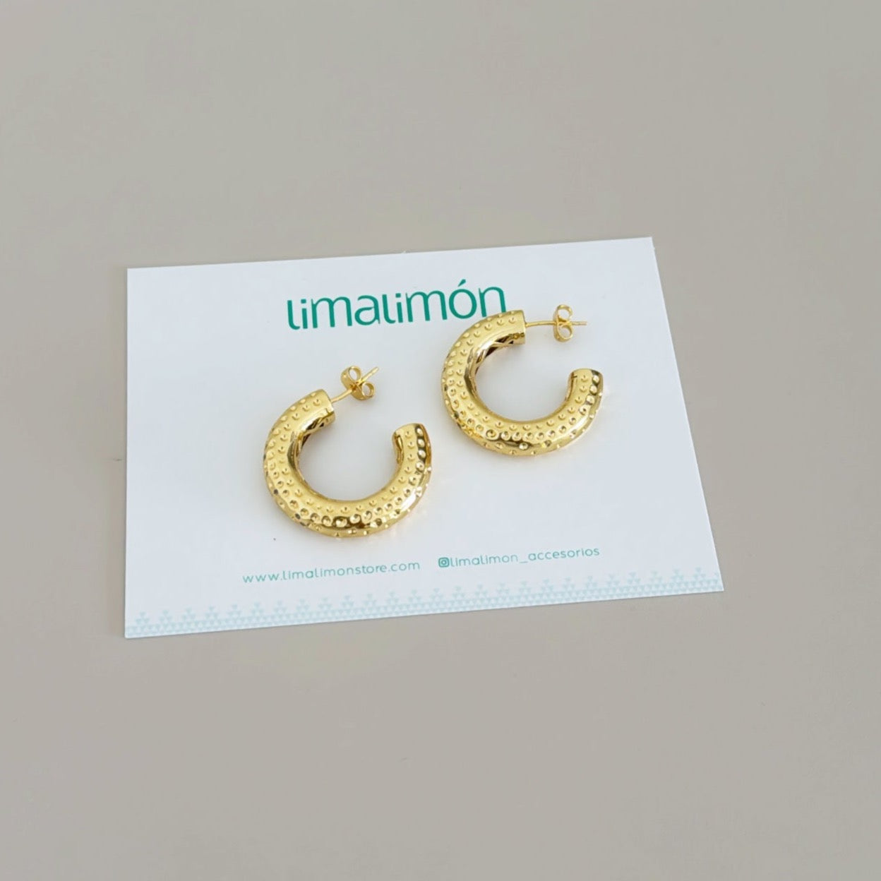 Gold Hoops Earring