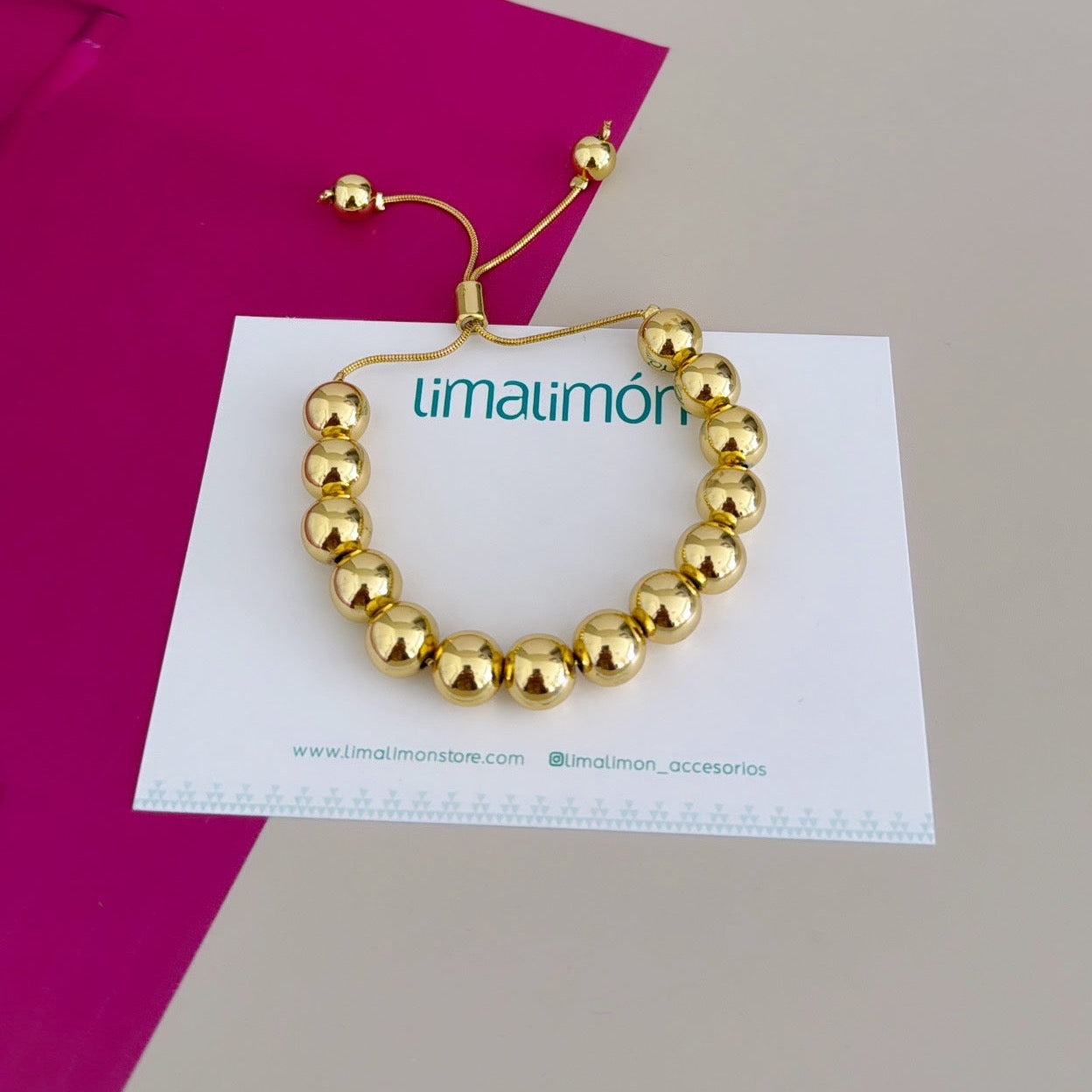 Gold Bead Bracelet