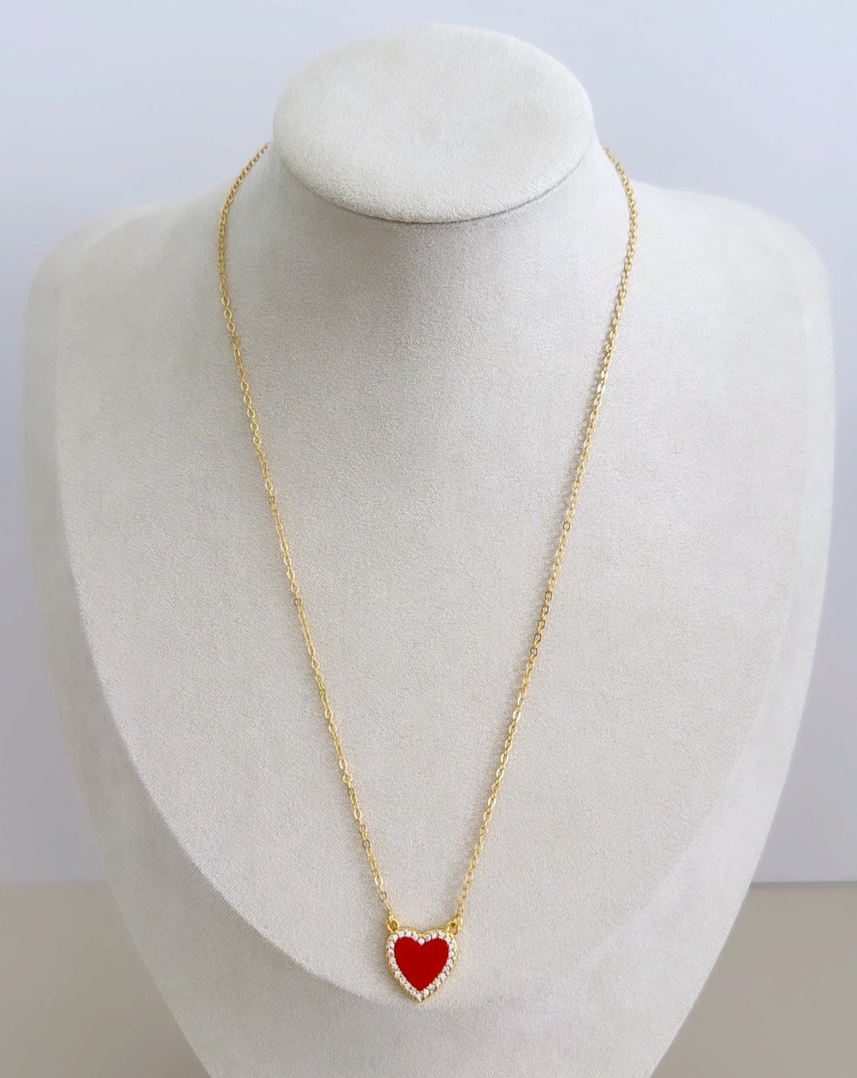 Heart Enamel Necklace