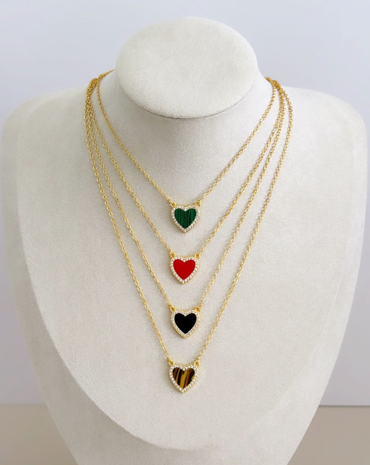 Heart Enamel Necklace