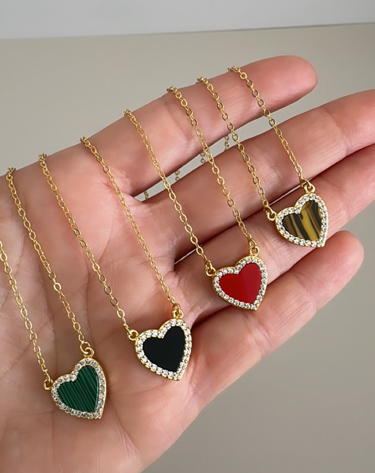 Heart Enamel Necklace