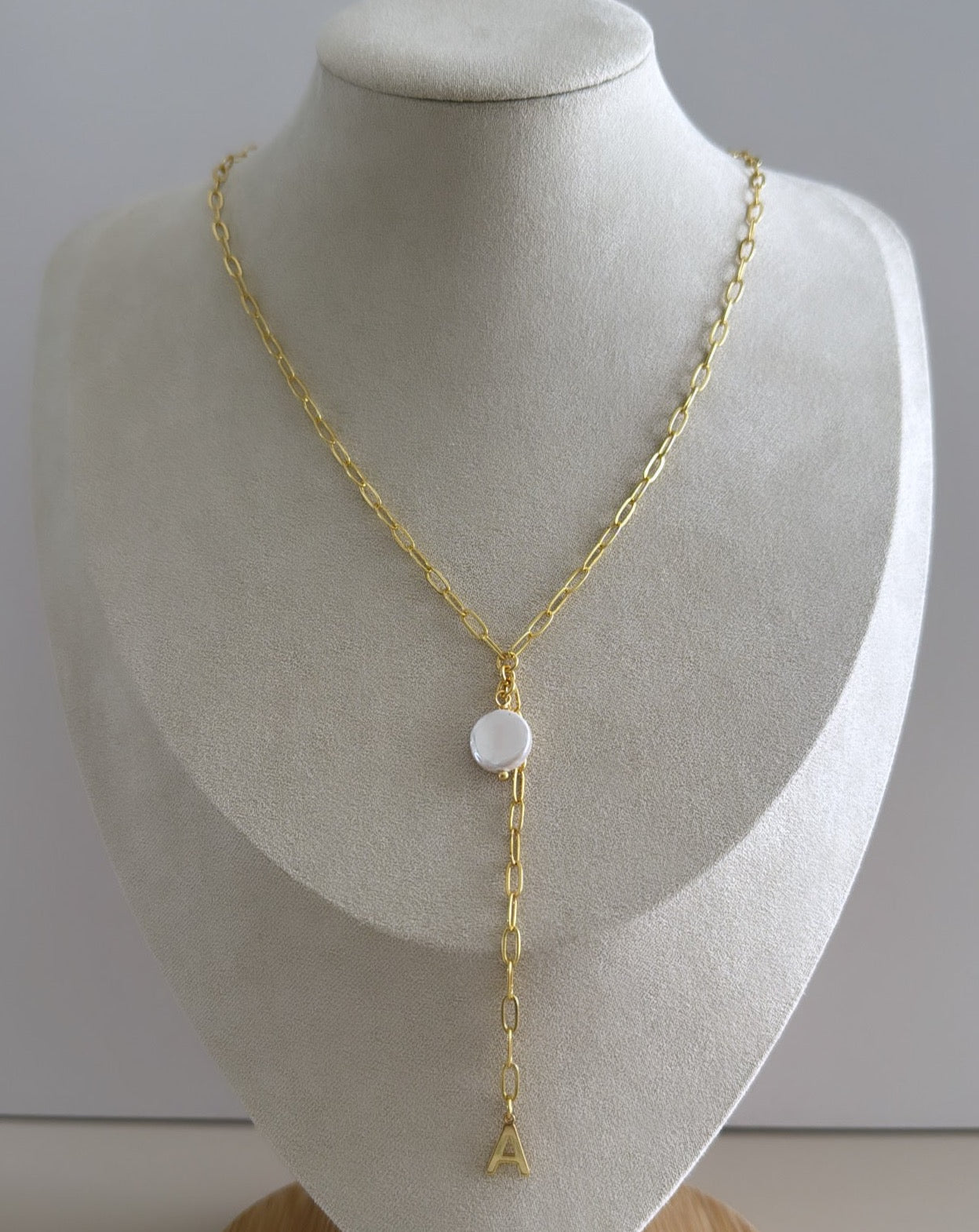 Initial Pearl Necklace