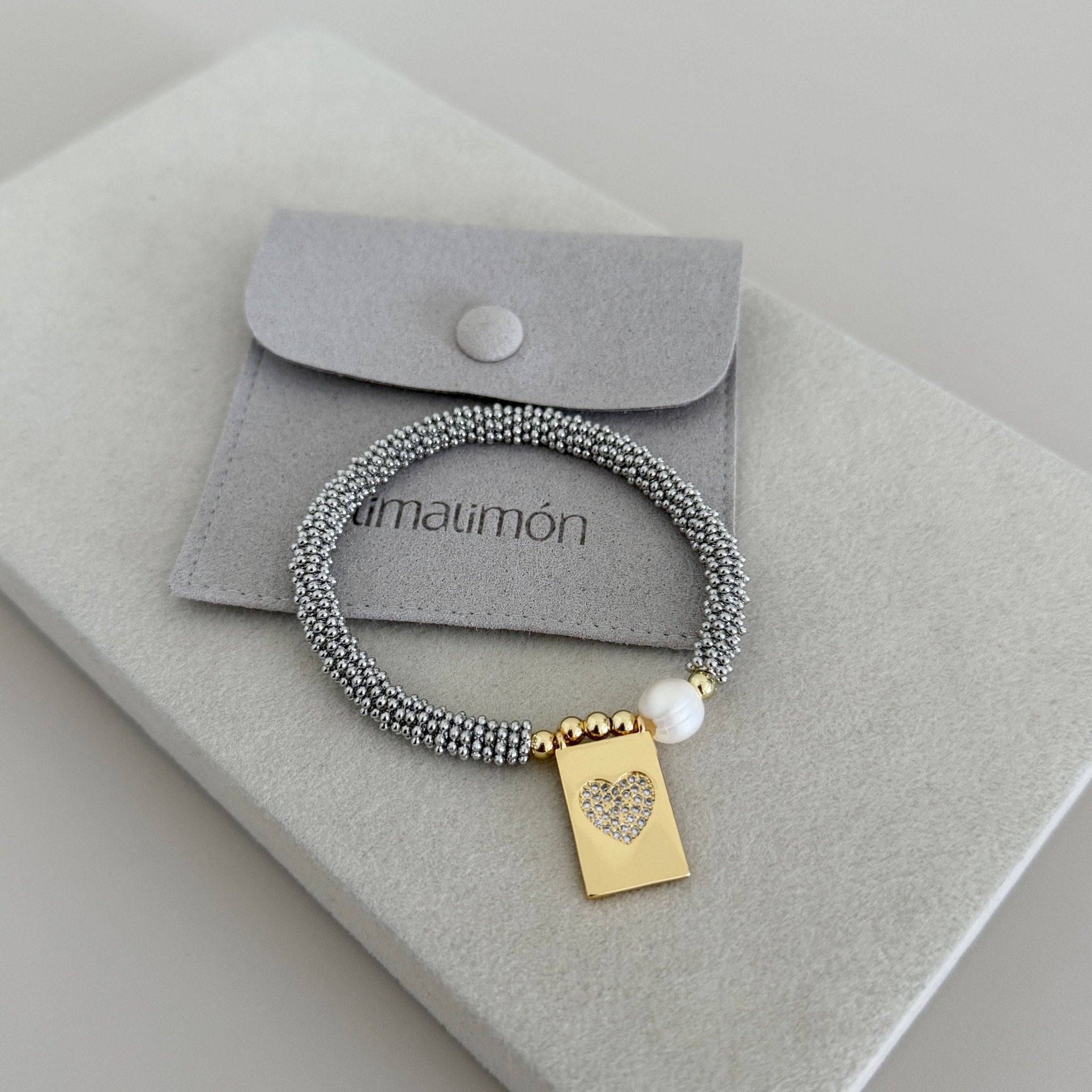 Amora Heart Charm Bracelet - Bracelets | LimaLimón Store - 2