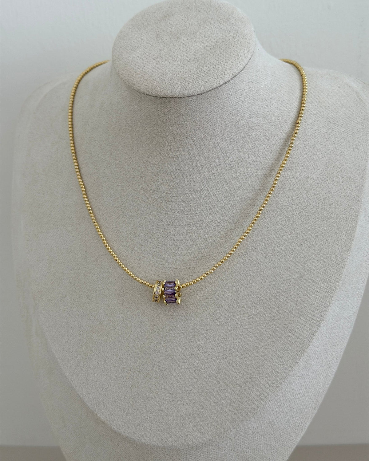 Aurora Crystal Bead Necklace - Necklaces | LimaLimón Store - 2