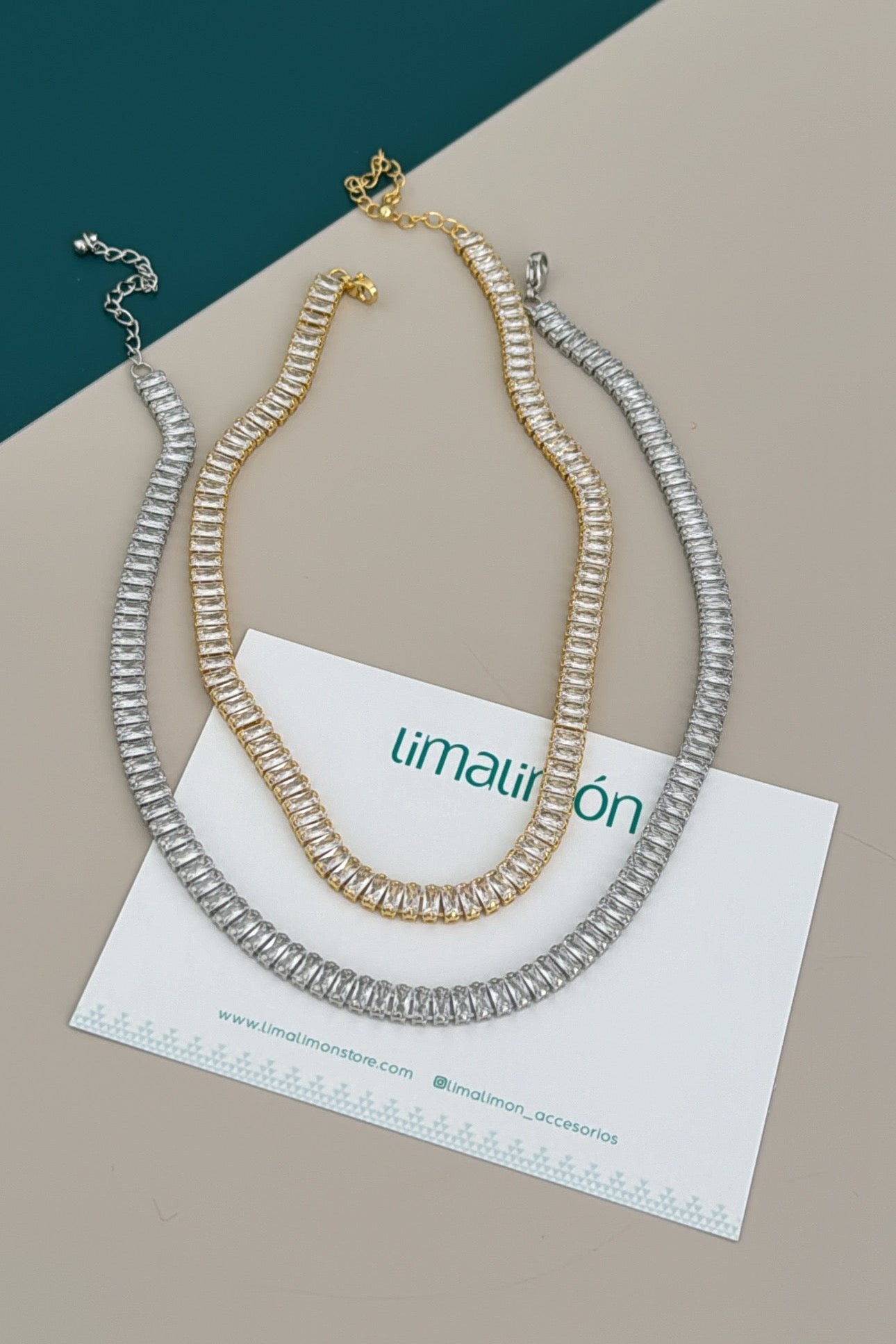 Baguette Choker Necklace - LimaLimón Store