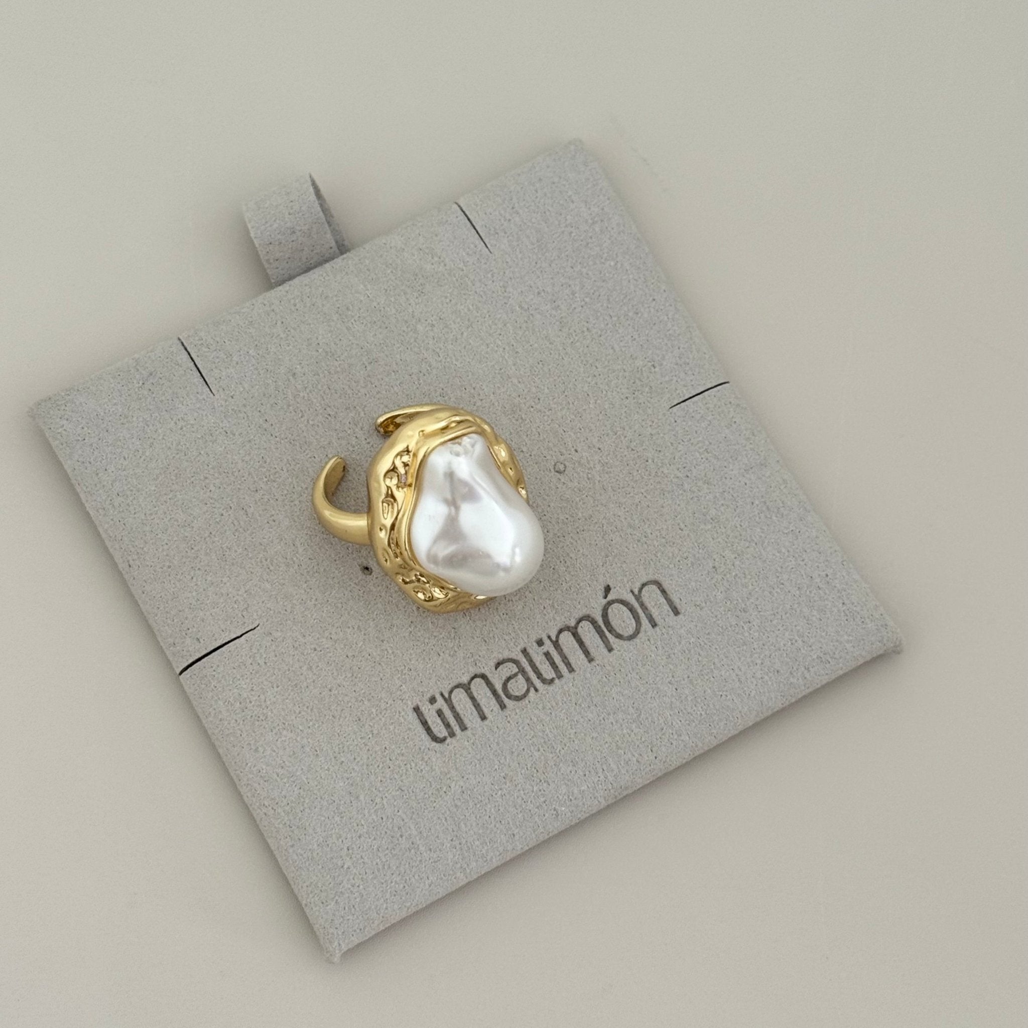 Barroca Pearl Ring - ring jewelry | LimaLimón Store - 3