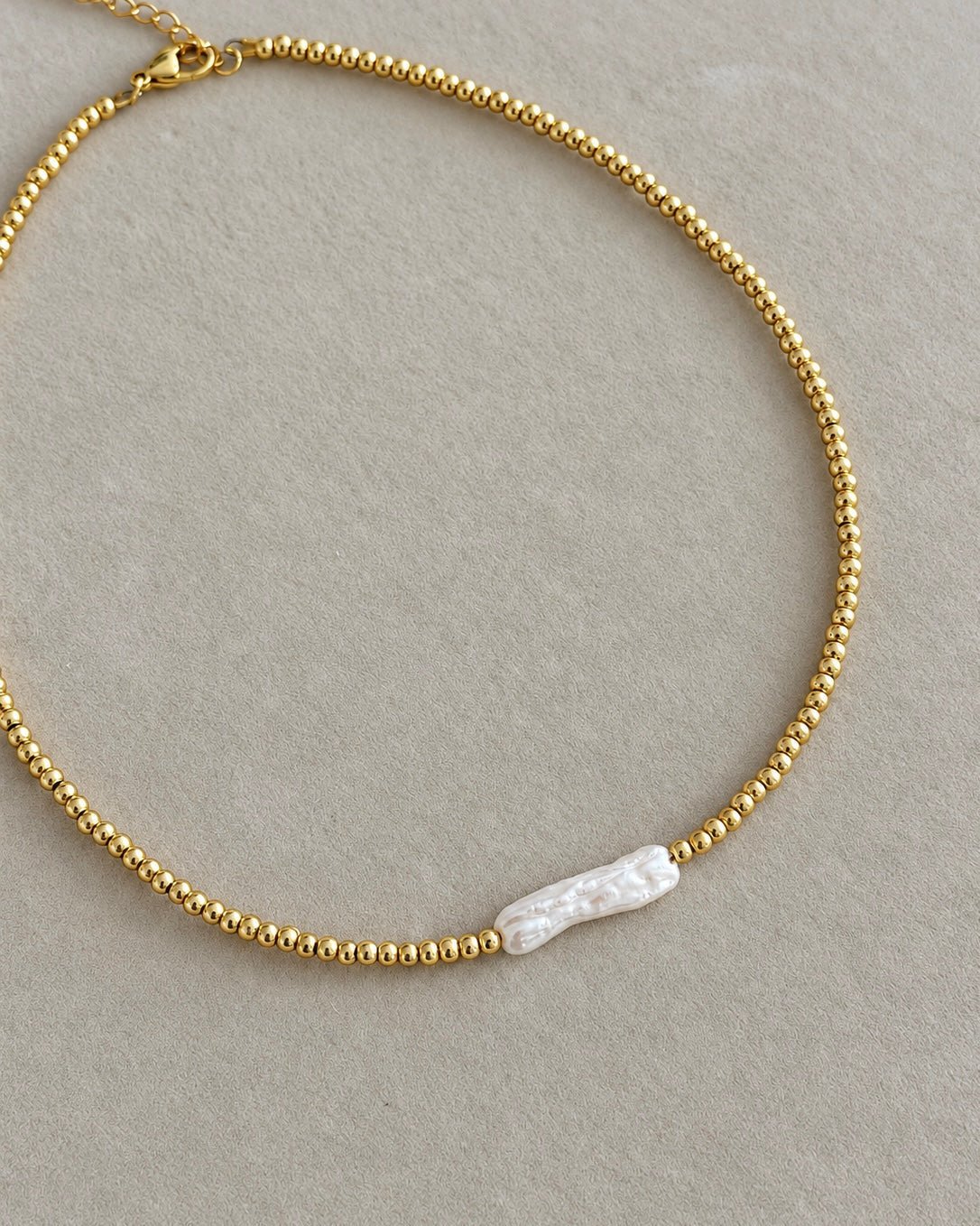 Beach Pearl Beaded Choker - Necklaces | LimaLimón Store - 2