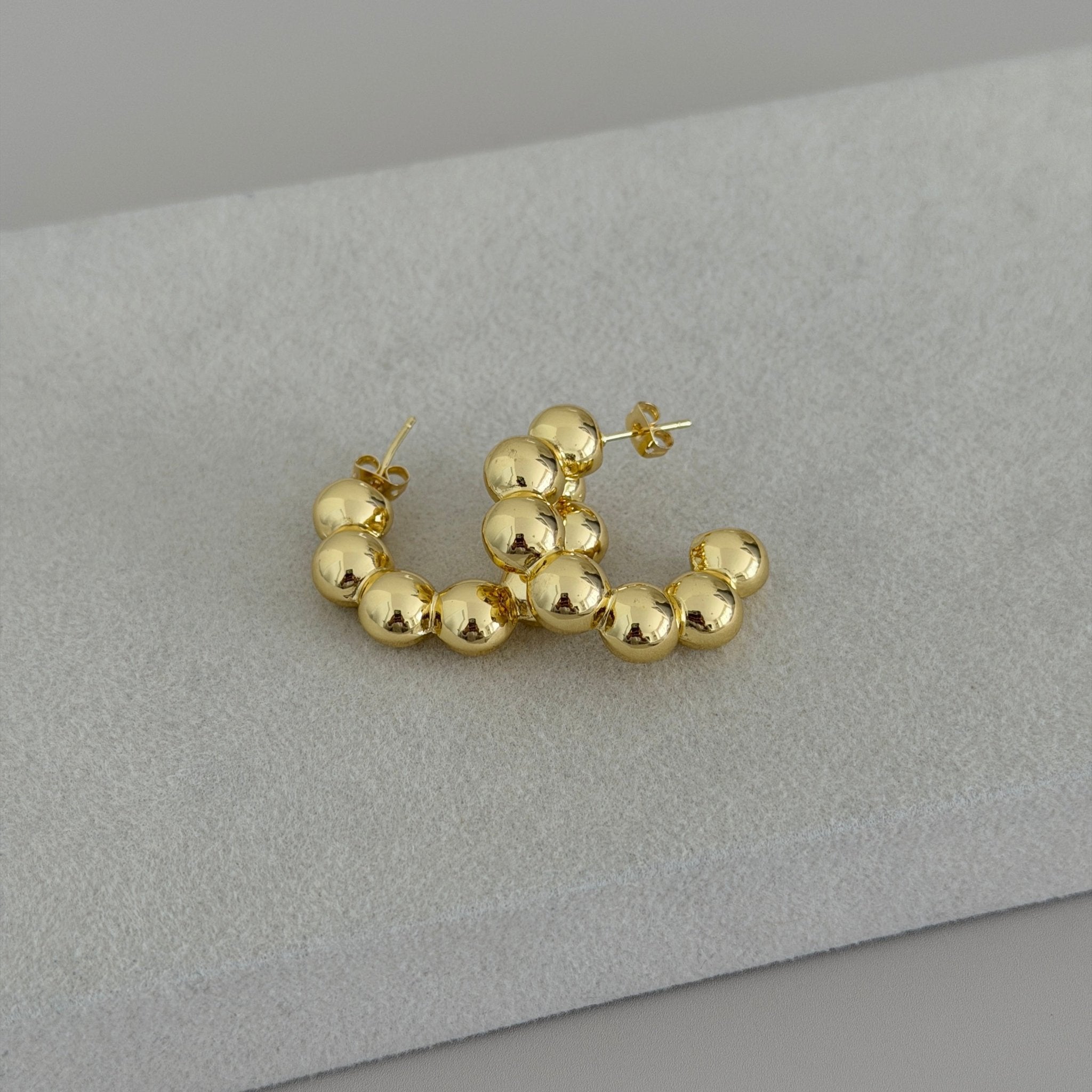 Beaded Hoop Earrings - Earring | LimaLimón Store - 5