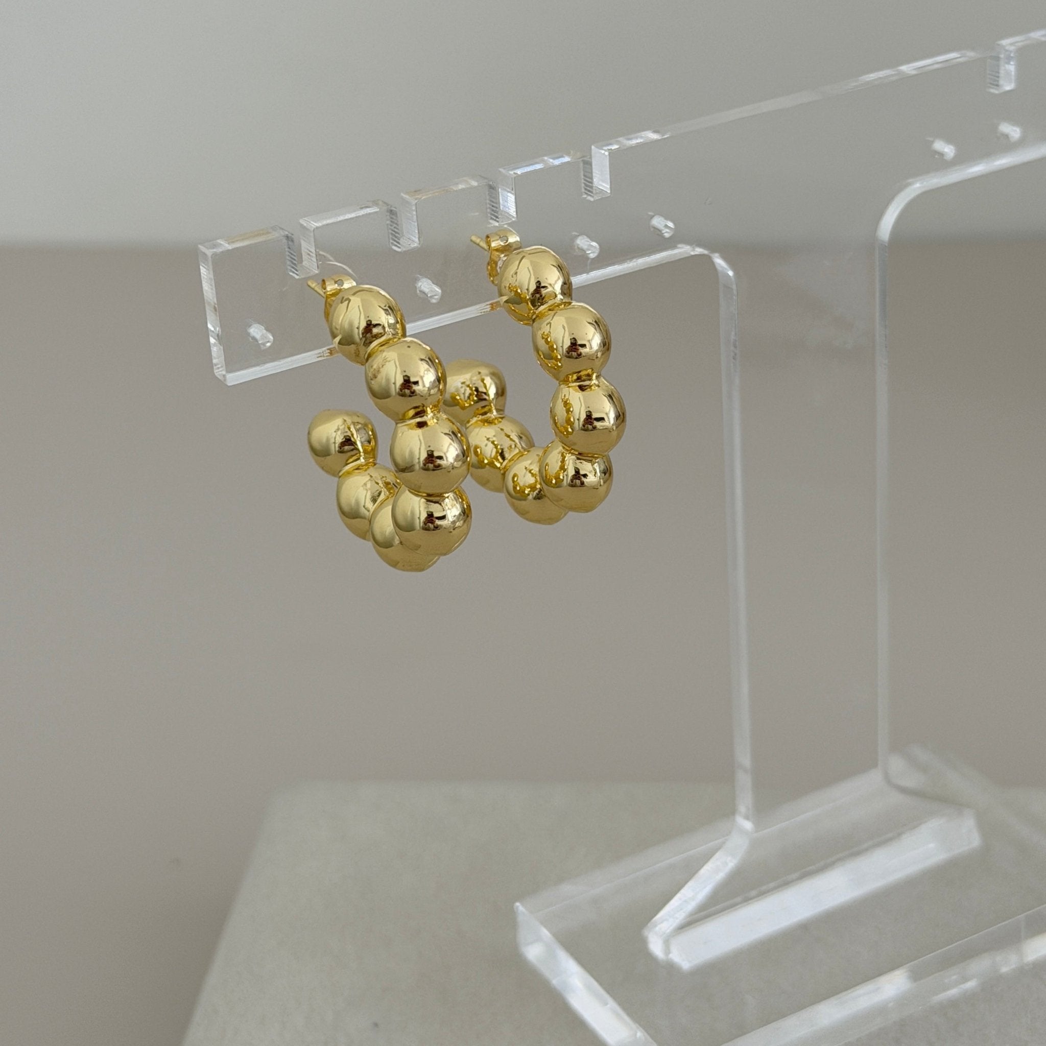 Beaded Hoop Earrings - Earring | LimaLimón Store - 4