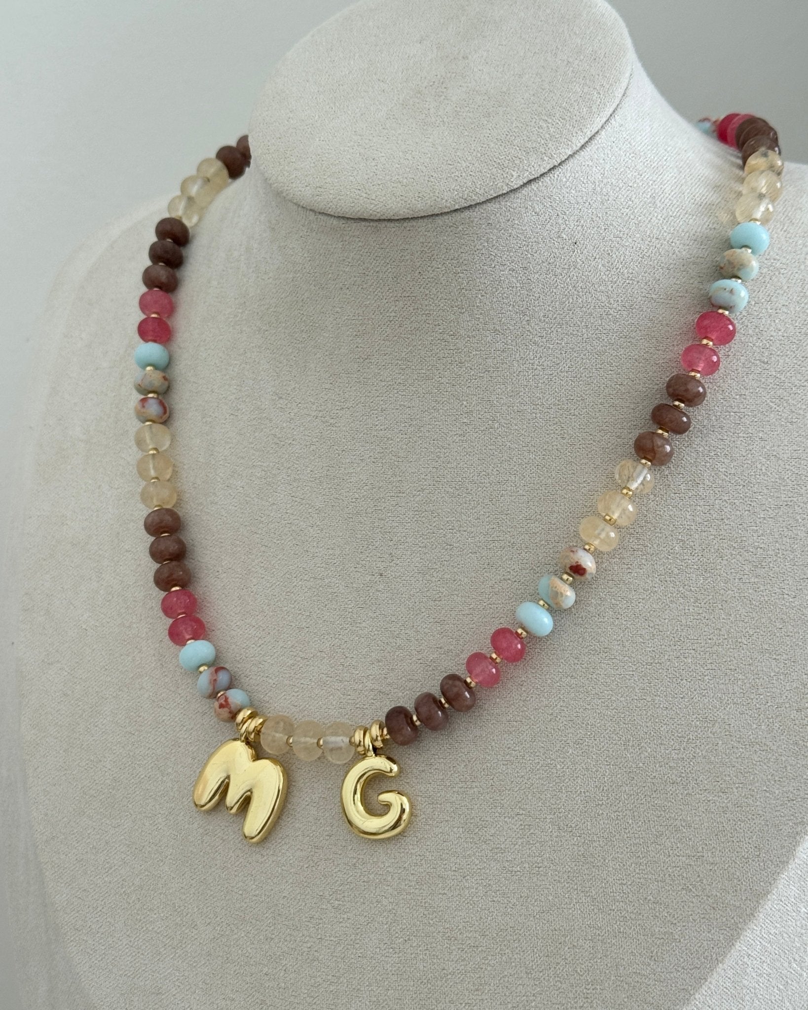 Beaded Initial Necklace - Collares | LimaLimón Store - 6