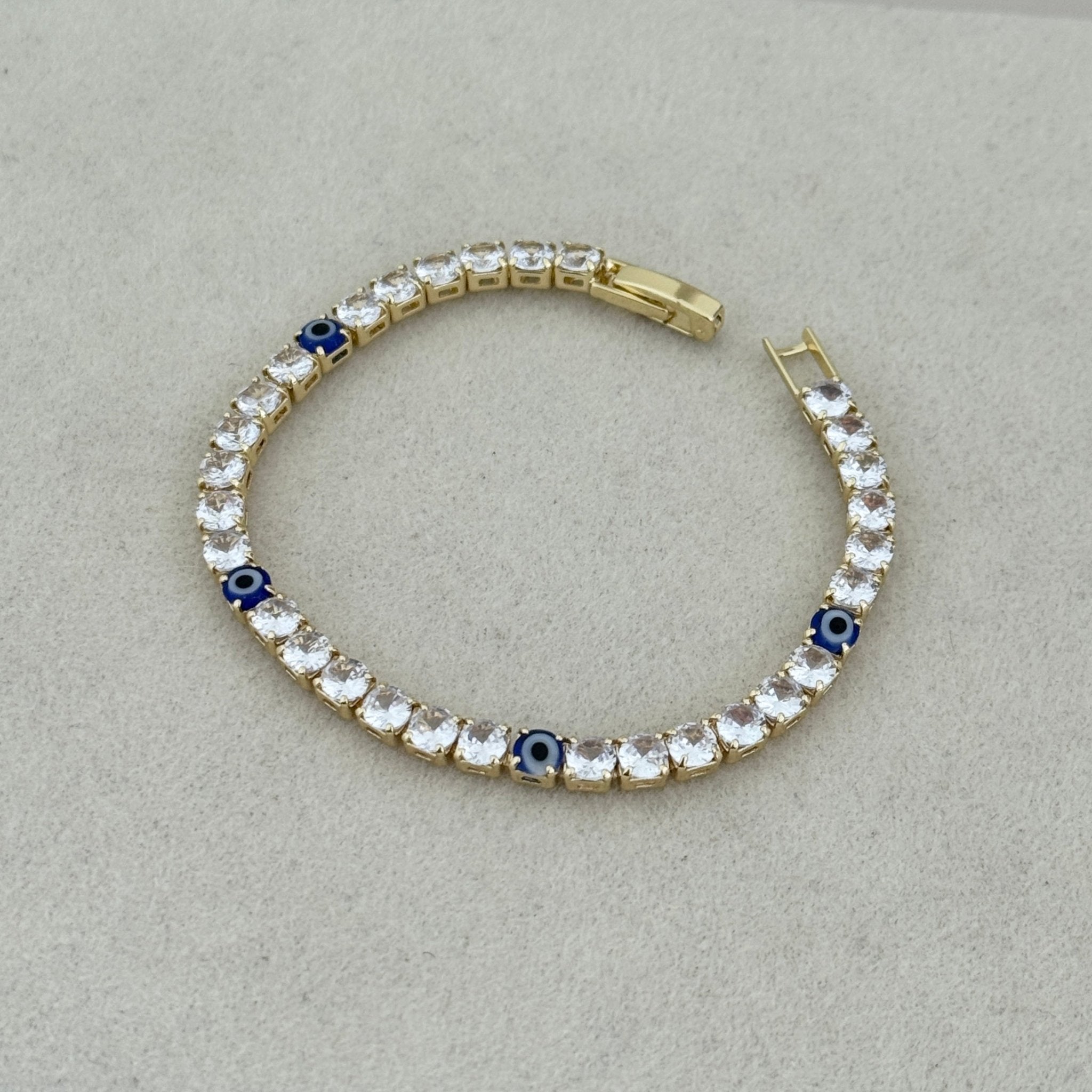 Blue Charm Tennis Bracelet - Bracelet | LimaLimón Store - 5