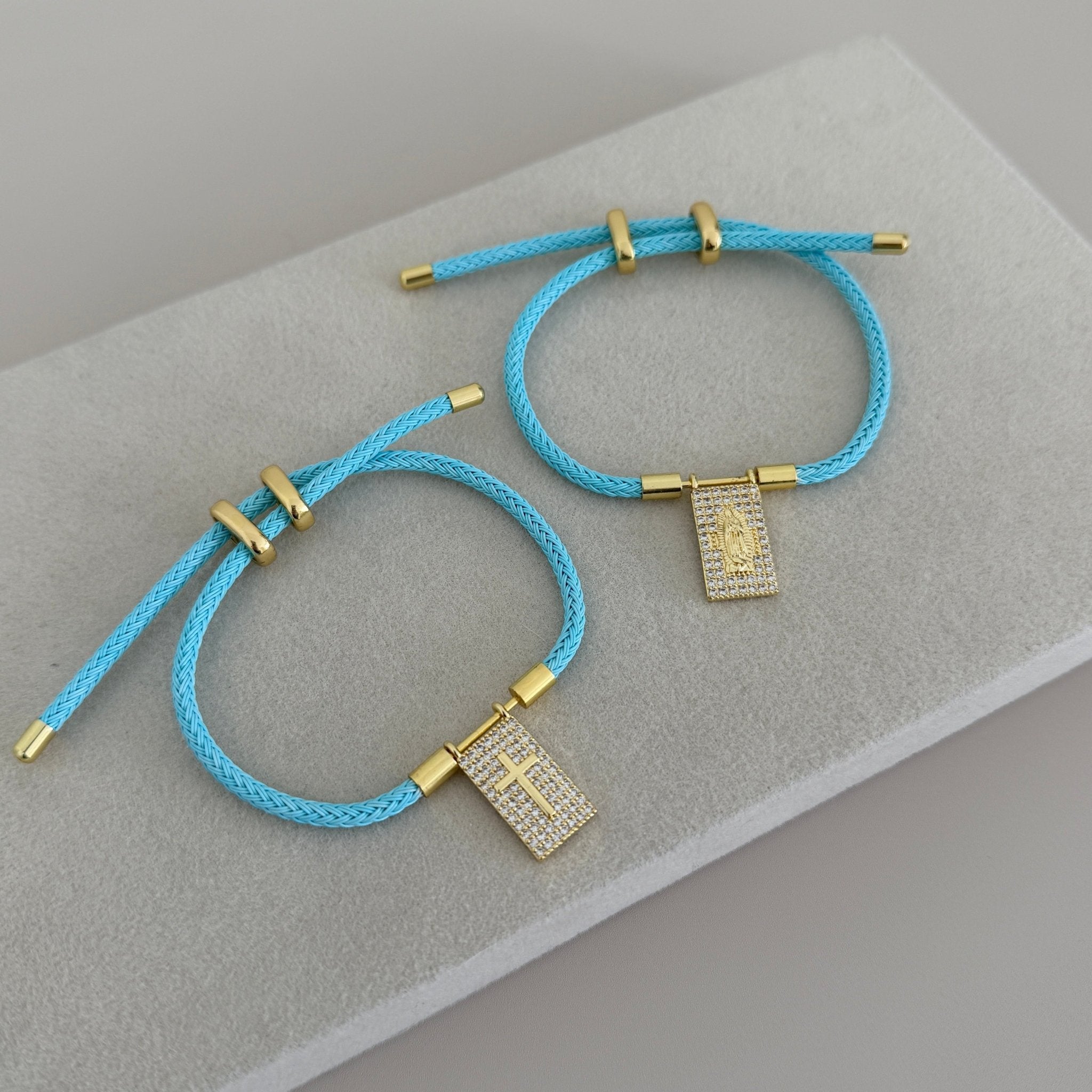 Blue Cord Charm Bracelet - Bracelet | LimaLimón Store - 1