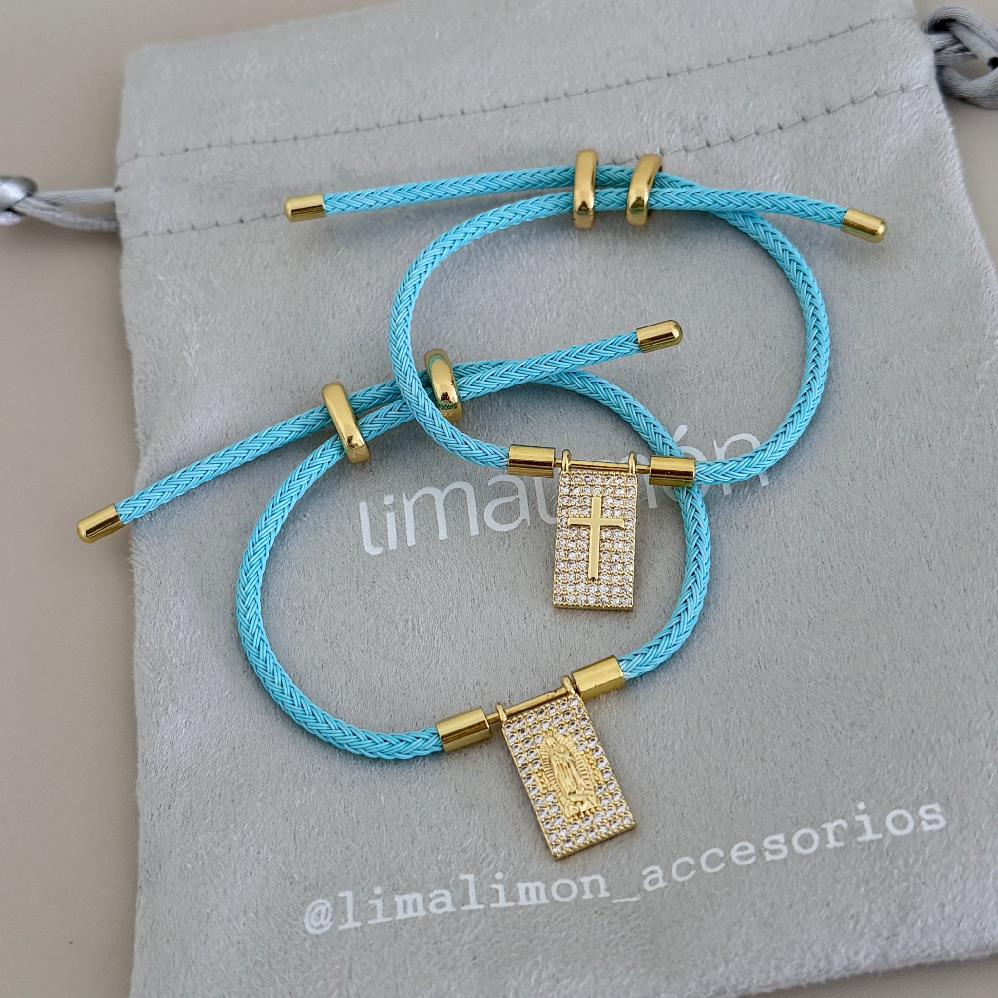 Blue Cord Charm Bracelet - Bracelet | LimaLimón Store - 4