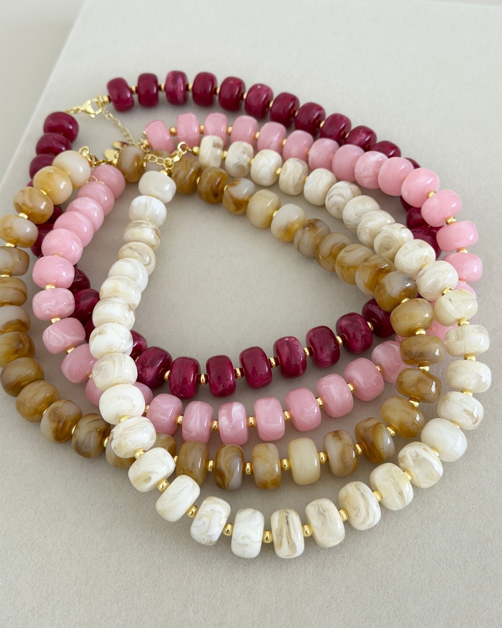 Candy Stone Beaded Necklace - Necklaces | LimaLimón Store - 1