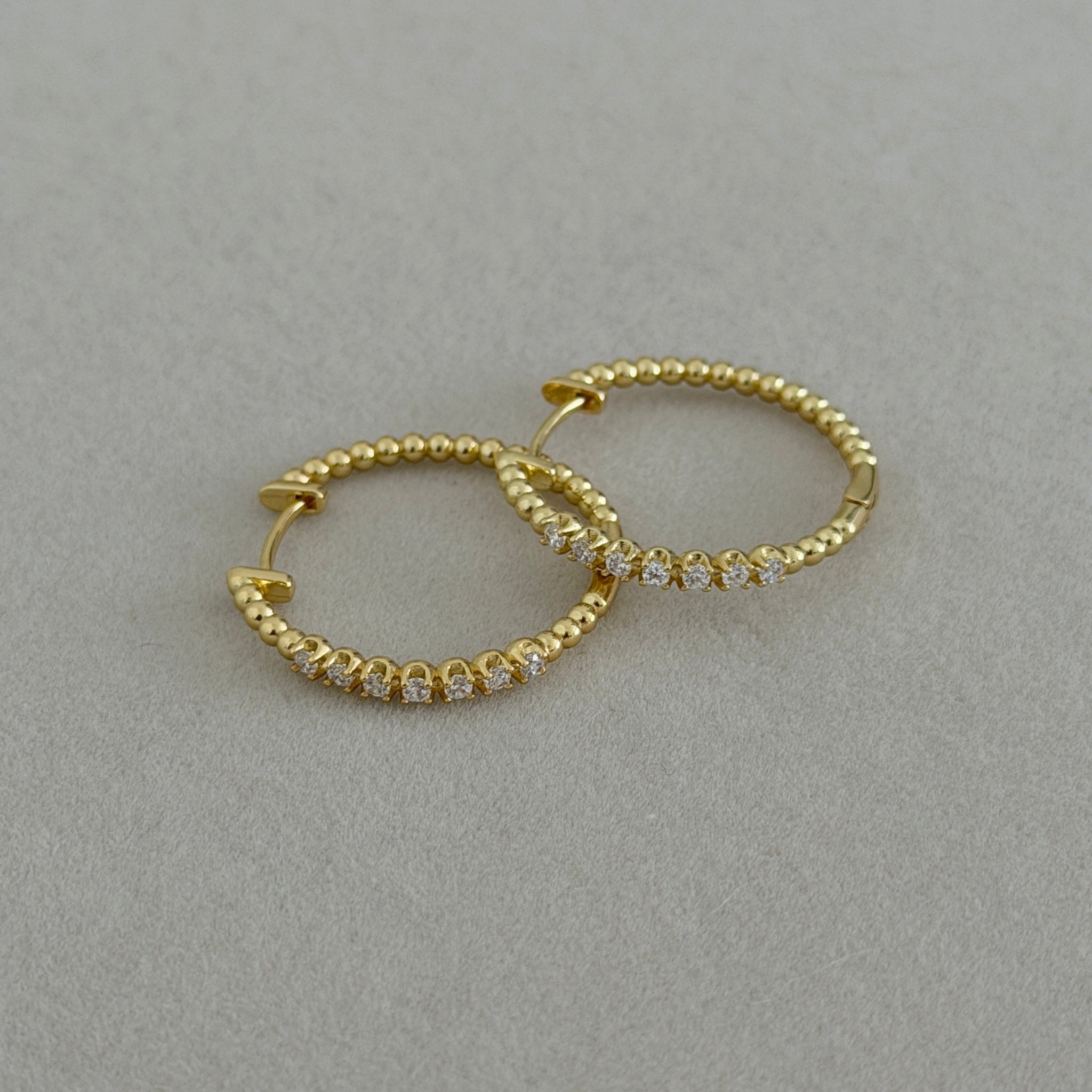 Celeste Spark Hoop Earrings - Earring | LimaLimón Store - 1