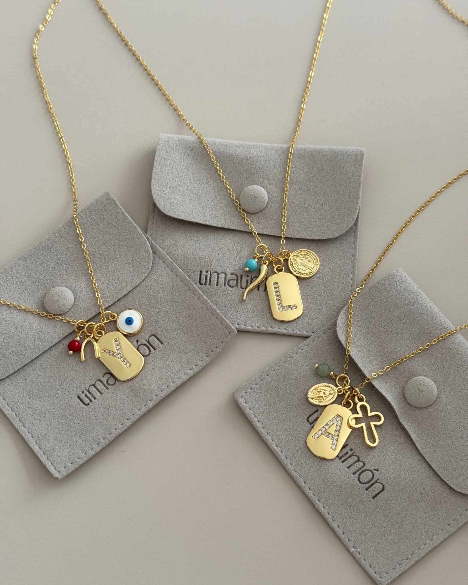 Charm Initial Necklace - Necklace | LimaLimón Store - 2