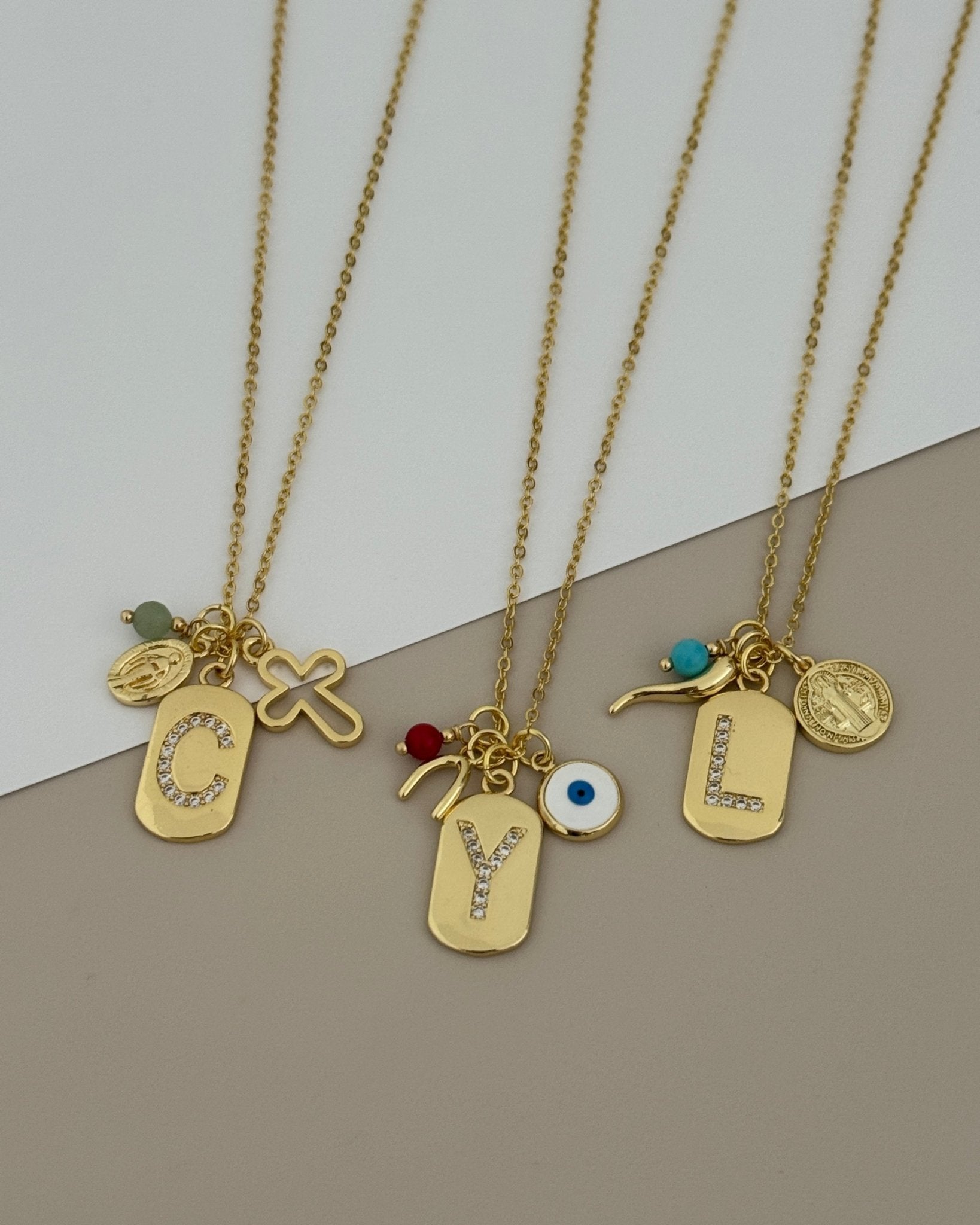Charm Initial Necklace - Necklace | LimaLimón Store - 7