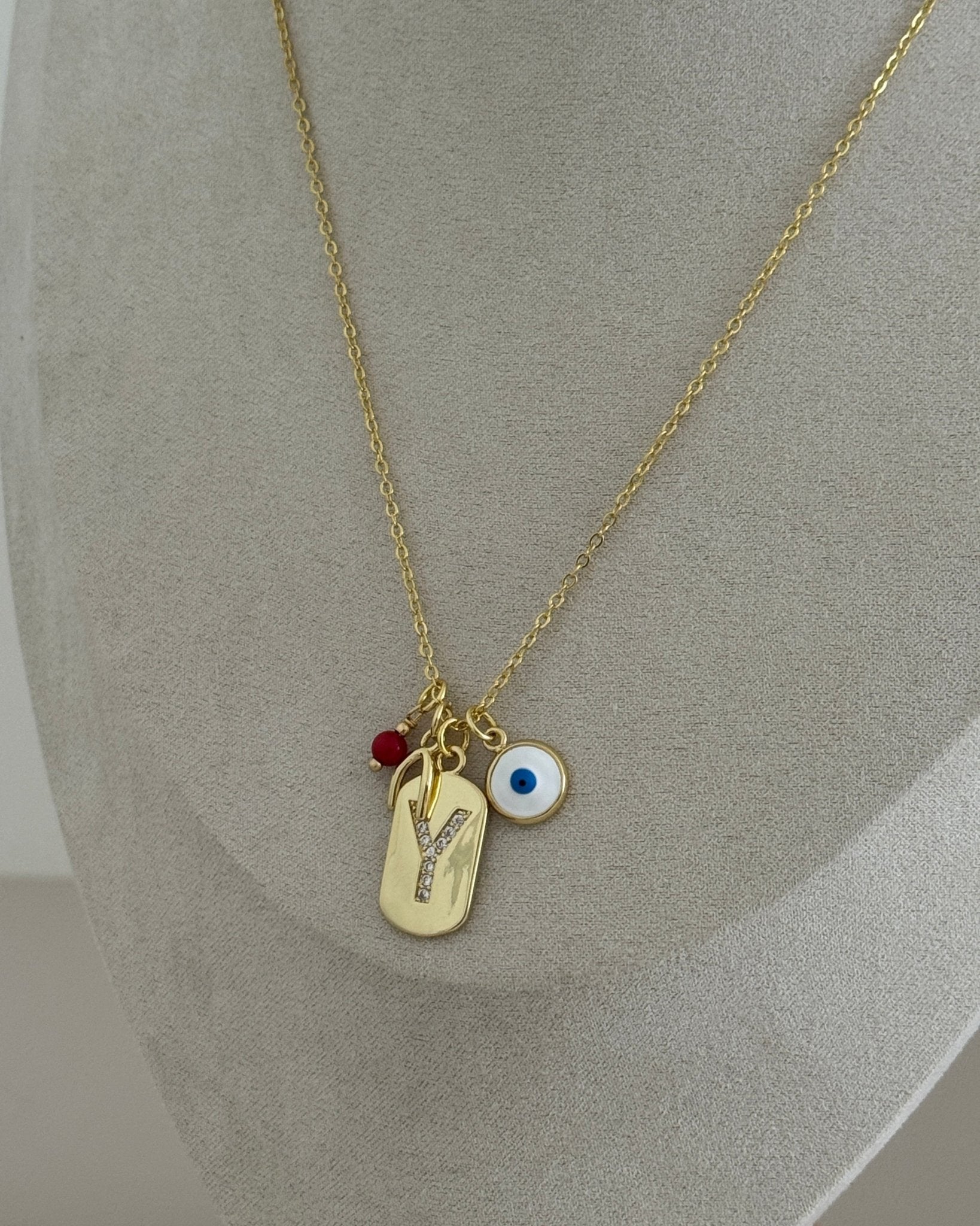Charm Initial Necklace - Necklace | LimaLimón Store - 4