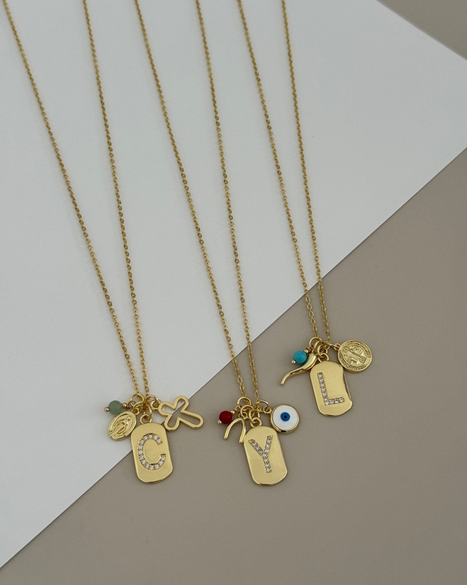 Charm Initial Necklace - Necklace | LimaLimón Store - 6