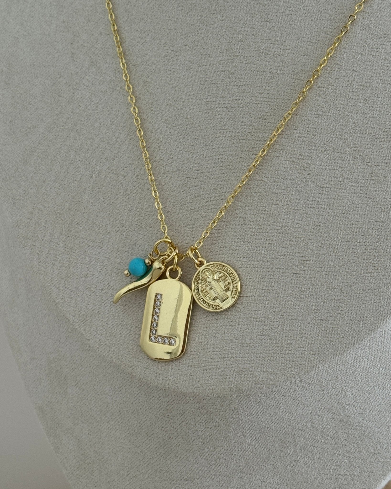 Charm Initial Necklace - Necklace | LimaLimón Store - 5
