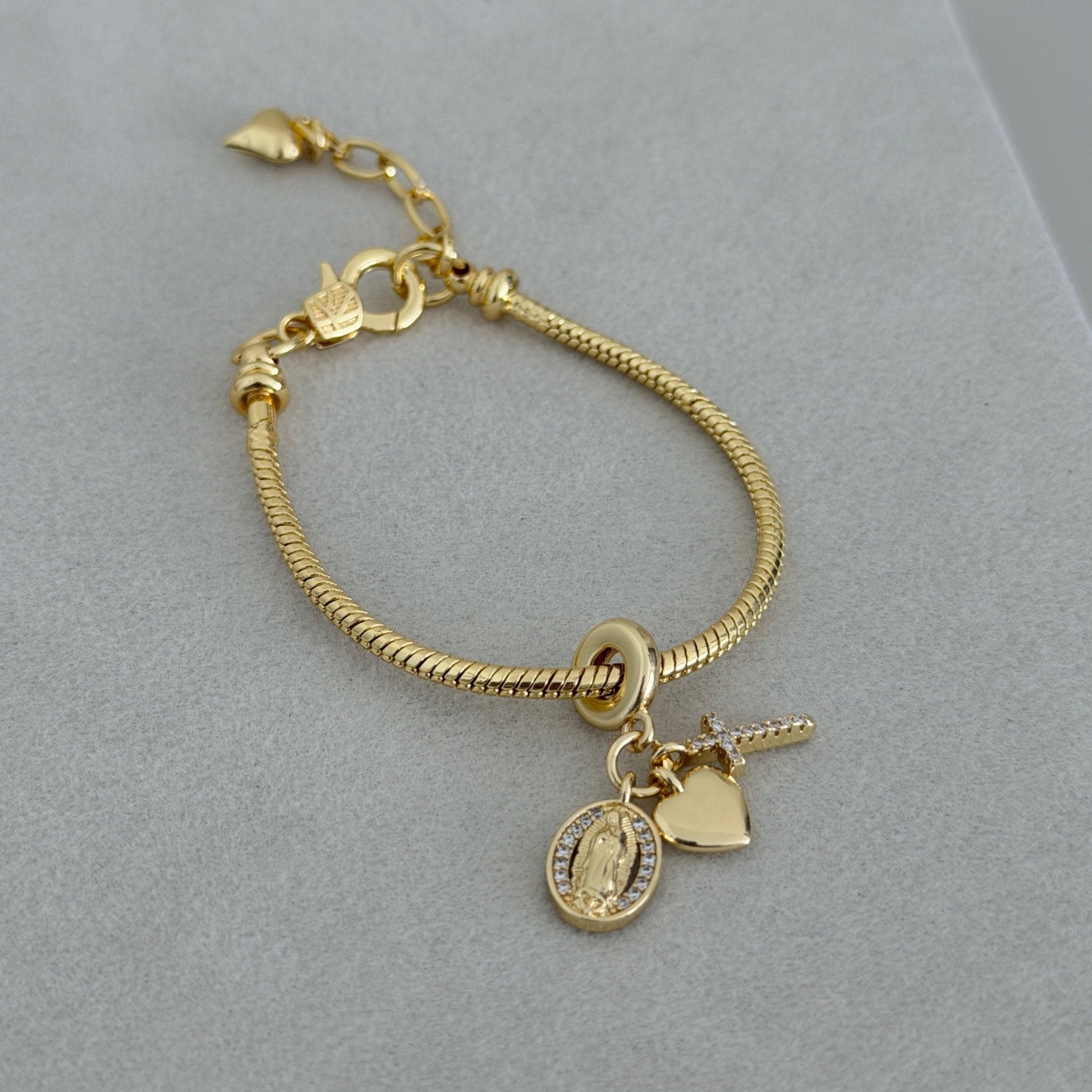 Charm Snake Chain Bracelet - Bracelet | LimaLimón Store - 1