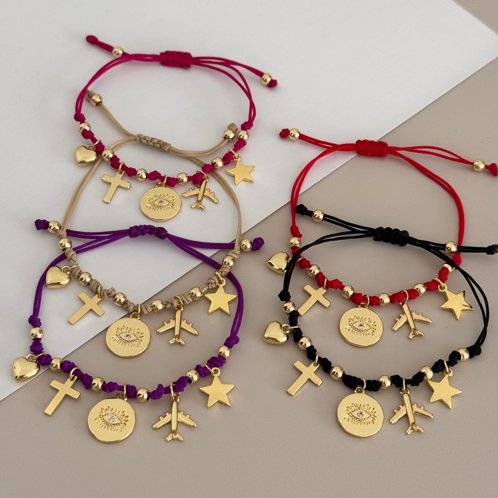 Charms Cord Bracelet - LimaLimón Store