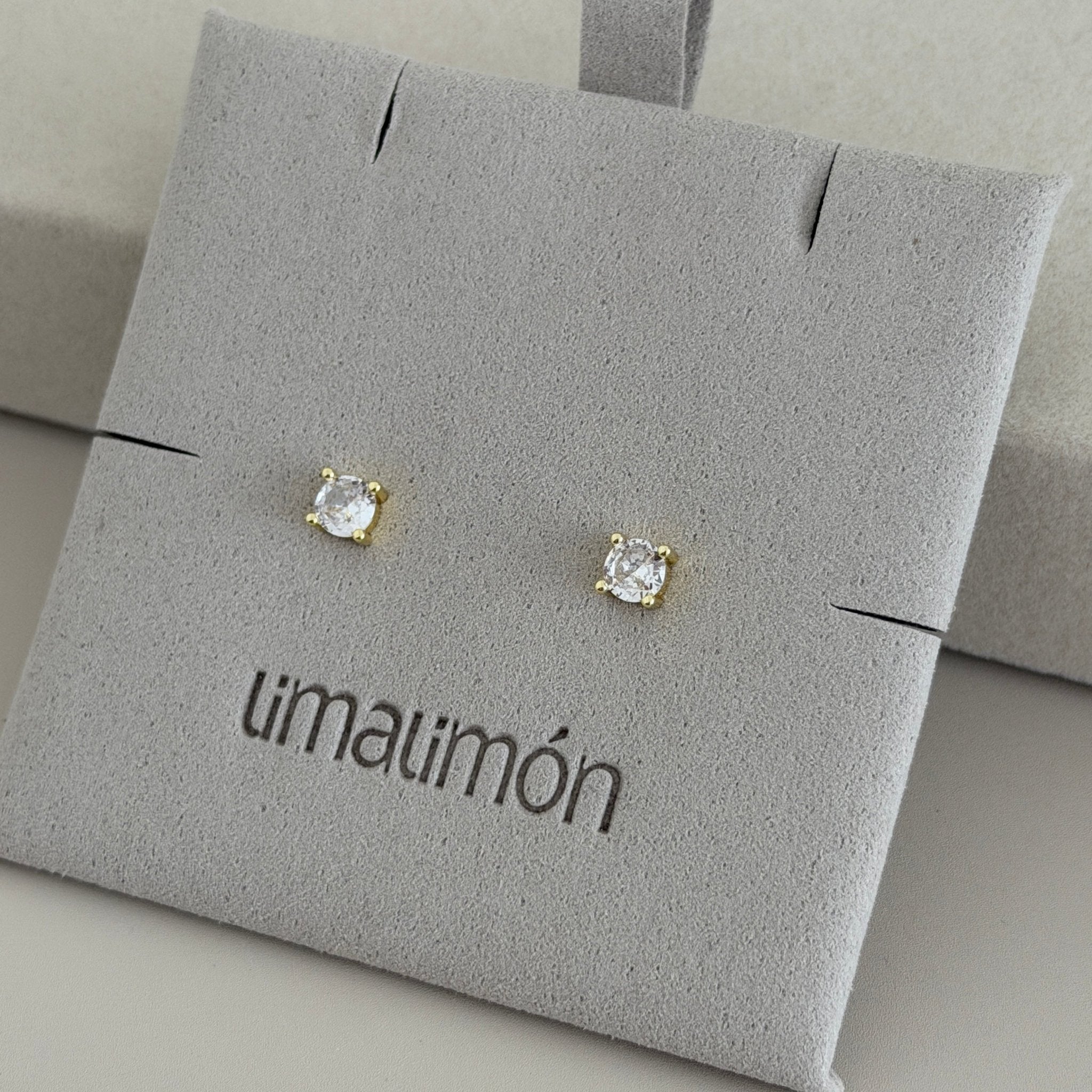 Classic Crystal Stud Earrings - Earring | LimaLimón Store - 3