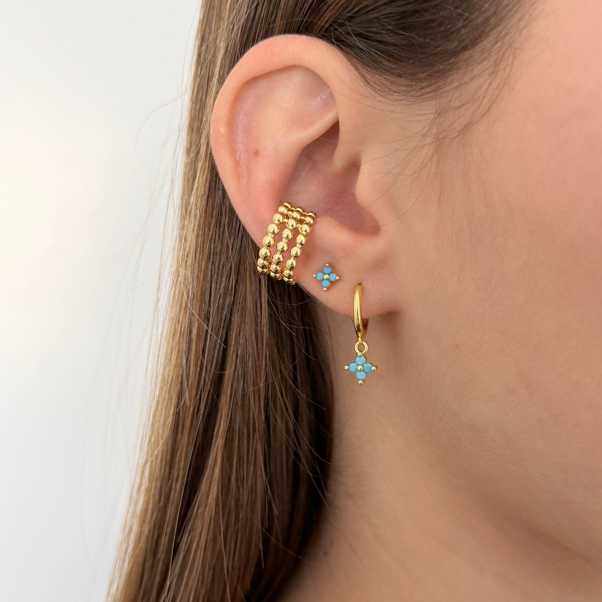 Clover Mini Hoop Earrings - Earring | LimaLimón Store - 6
