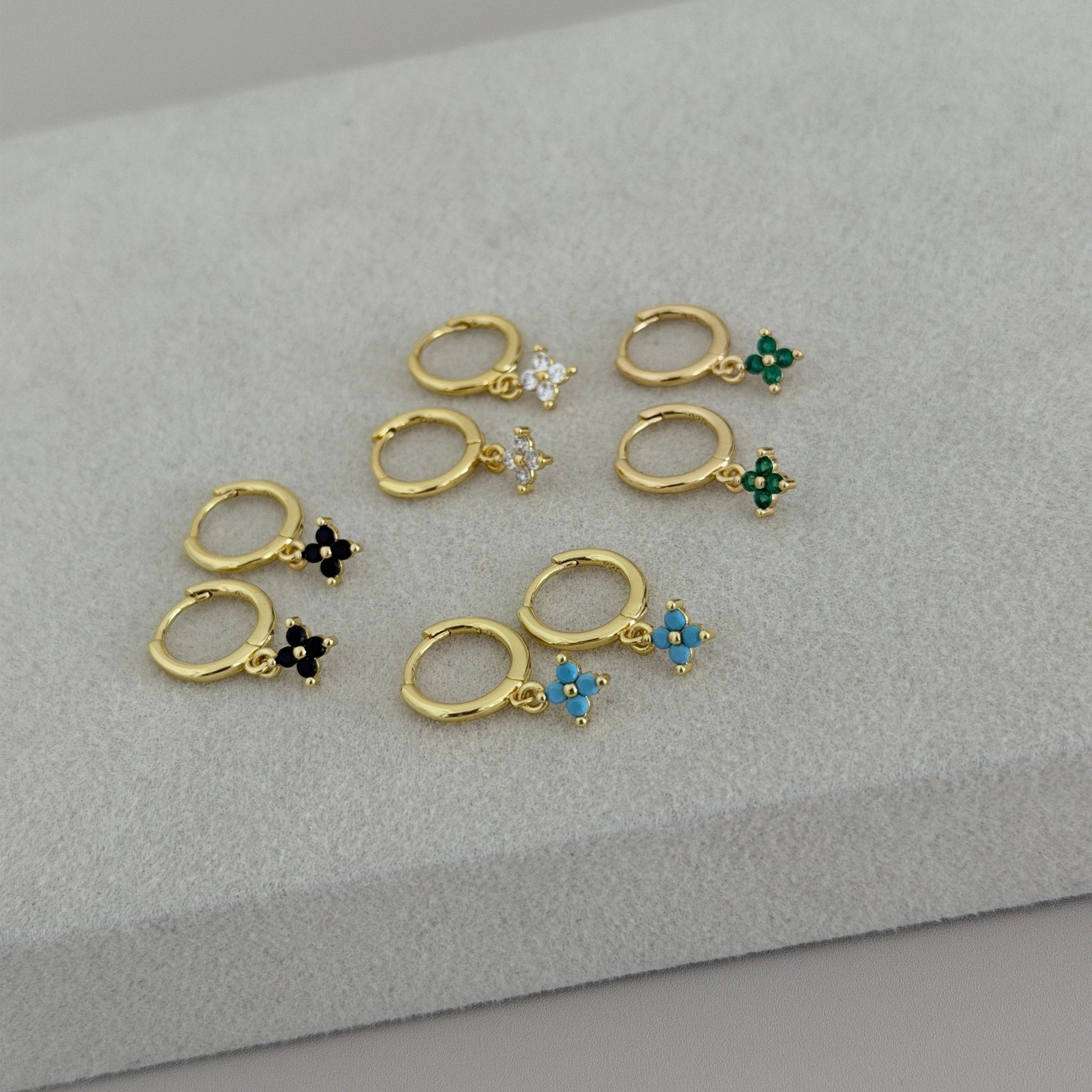 Clover Mini Hoop Earrings - Earring | LimaLimón Store - 7
