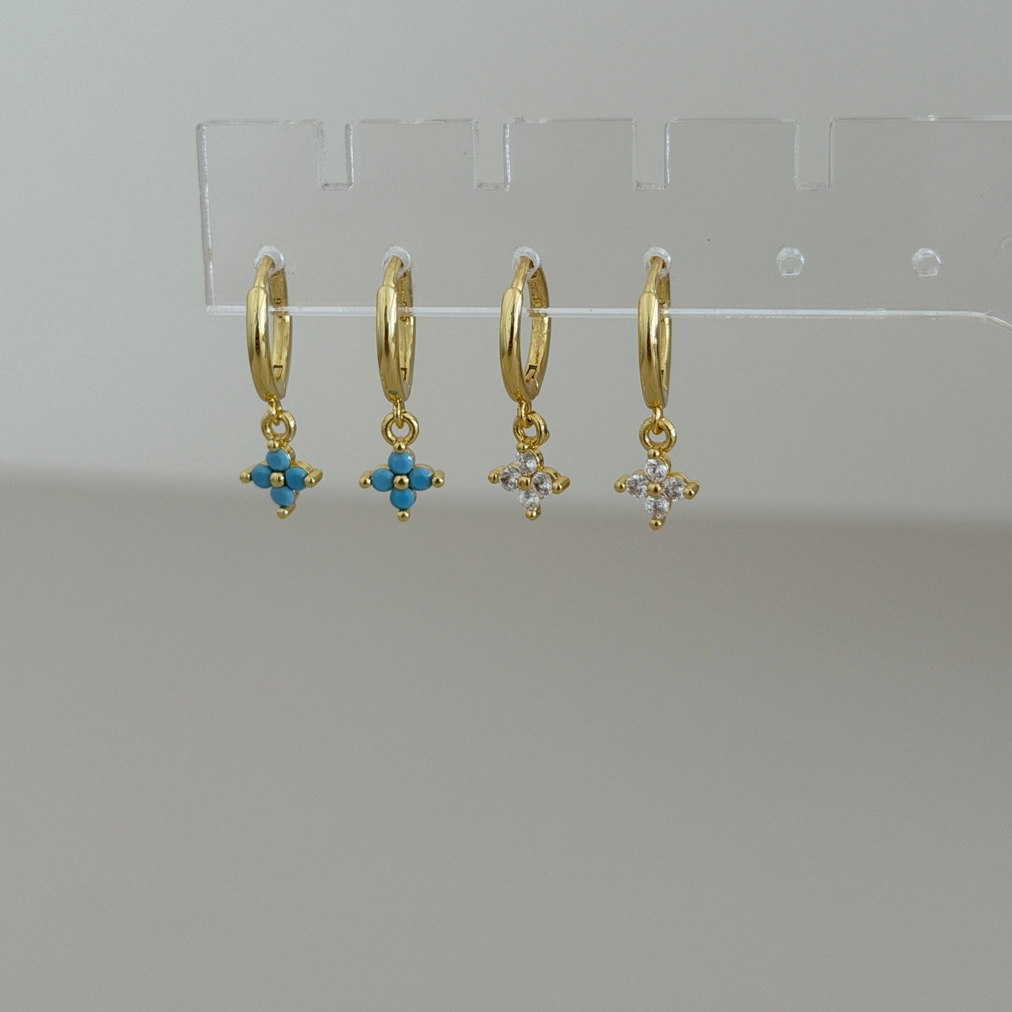 Clover Mini Hoop Earrings - Earring | LimaLimón Store - 6