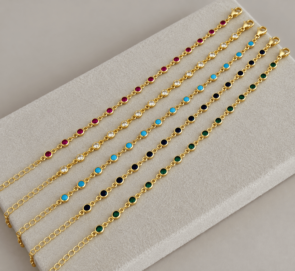 Color Bezel Crystal Bracelet - Bracelets | LimaLimón Store - 2
