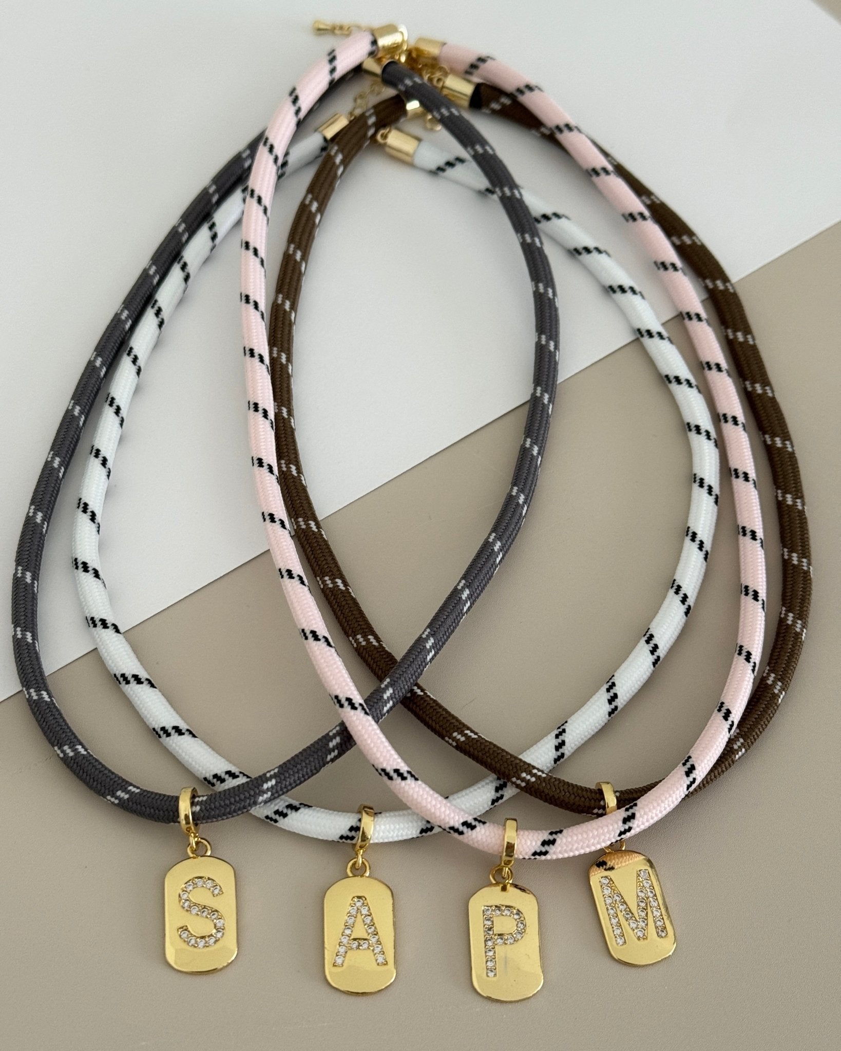 Color Cord Initial Necklace - Necklace | LimaLimón Store - 6