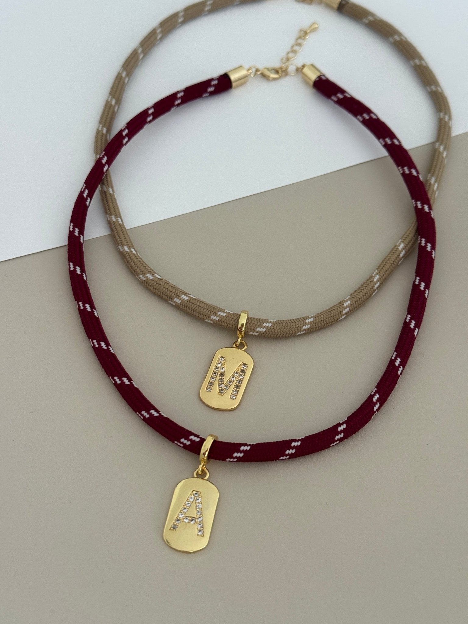 Color Cord Initial Necklace - Necklace | LimaLimón Store - 4