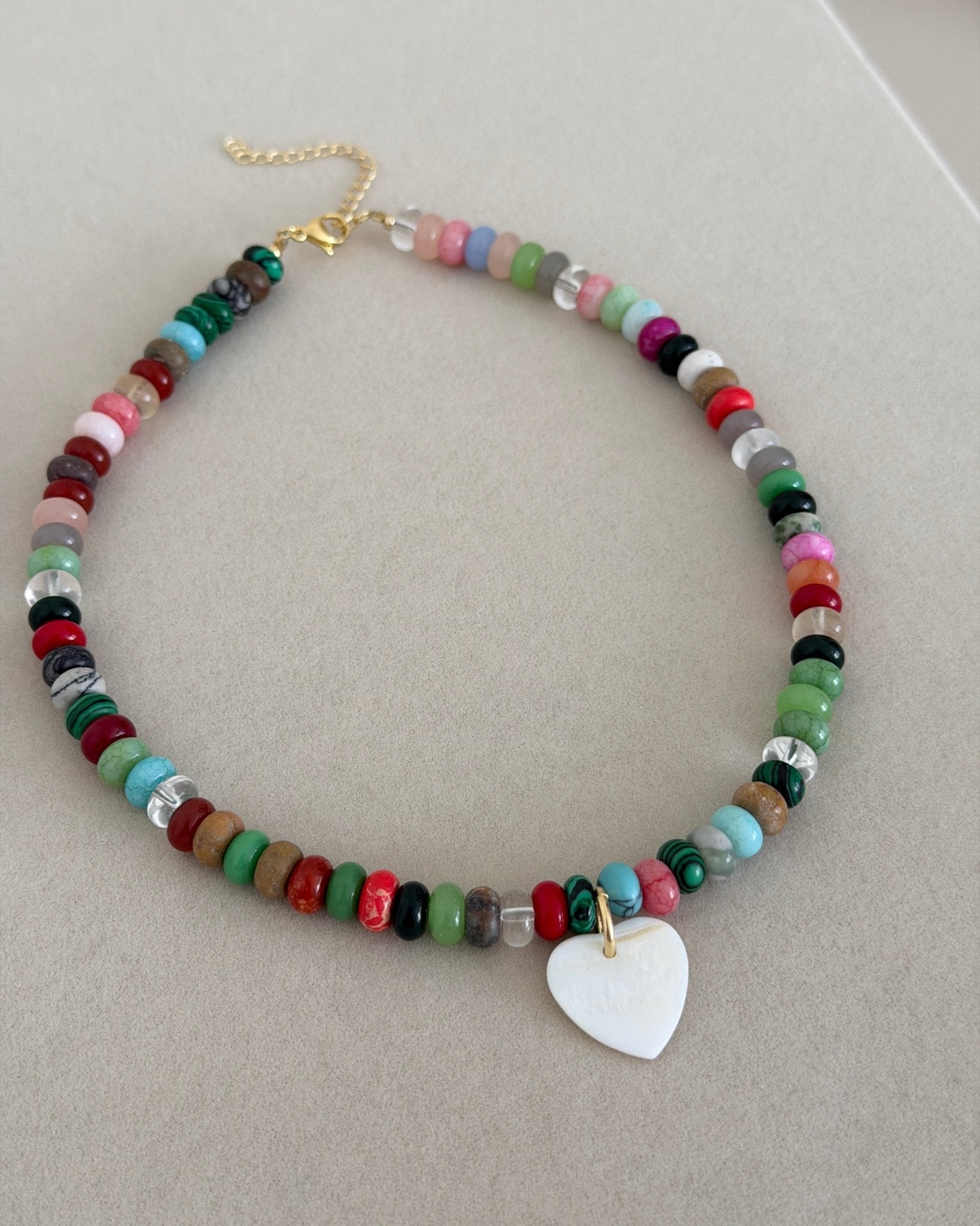 Color Pop Heart Choker - Necklaces | LimaLimón Store - 1