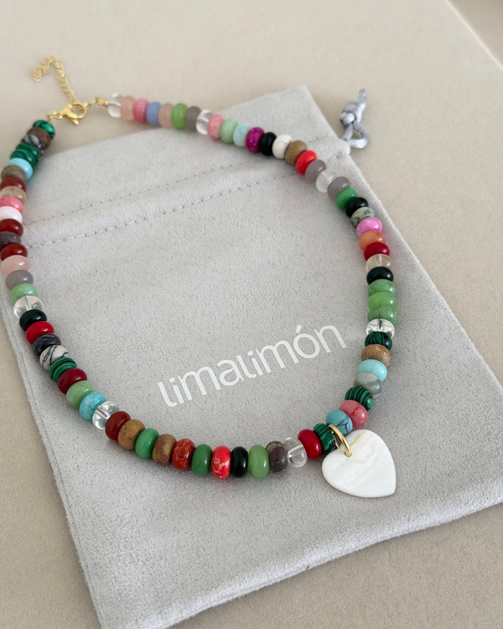 Color Pop Heart Choker - Necklaces | LimaLimón Store - 5