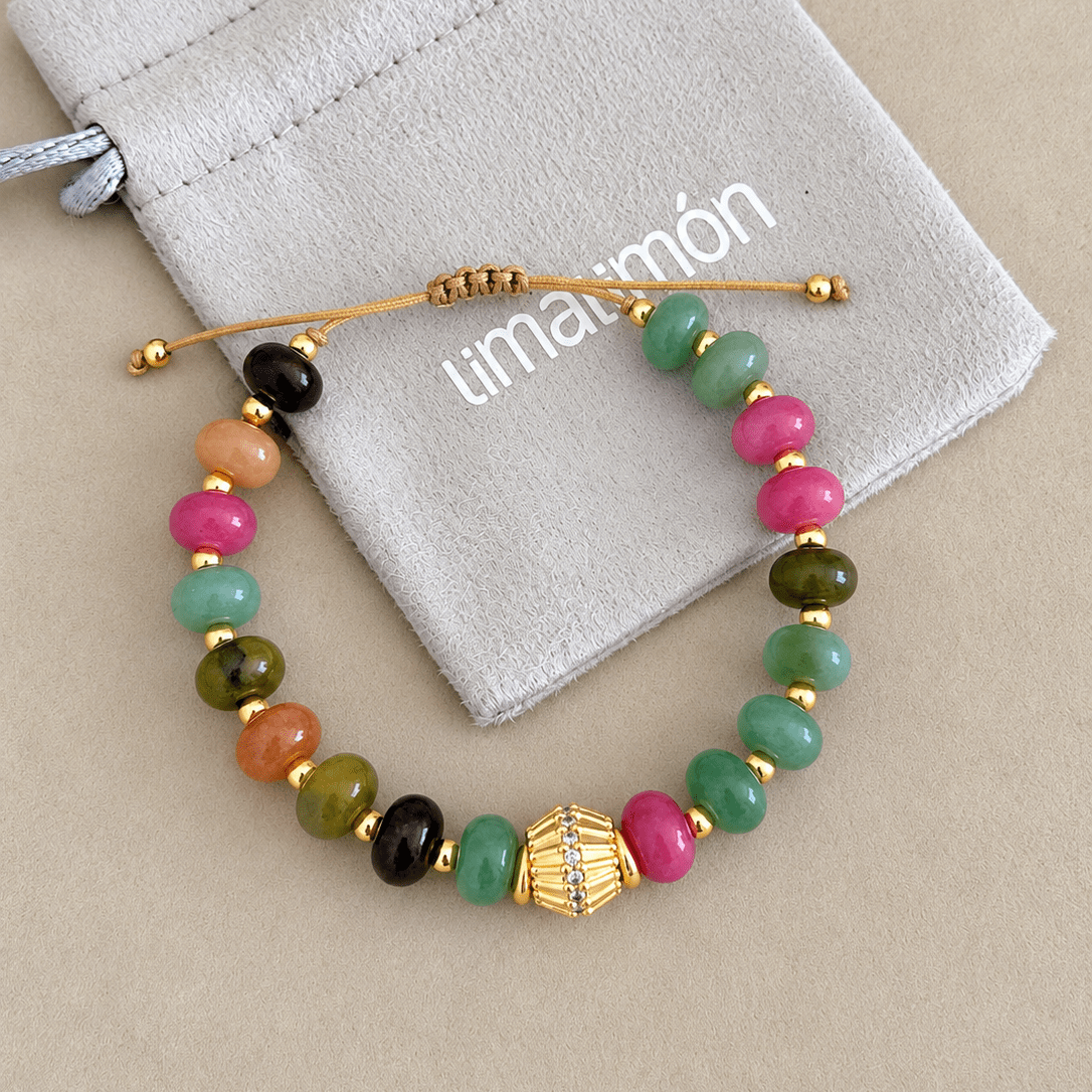 Colorful Beaded Charm Bracelet - Bracelet | LimaLimón Store - 4