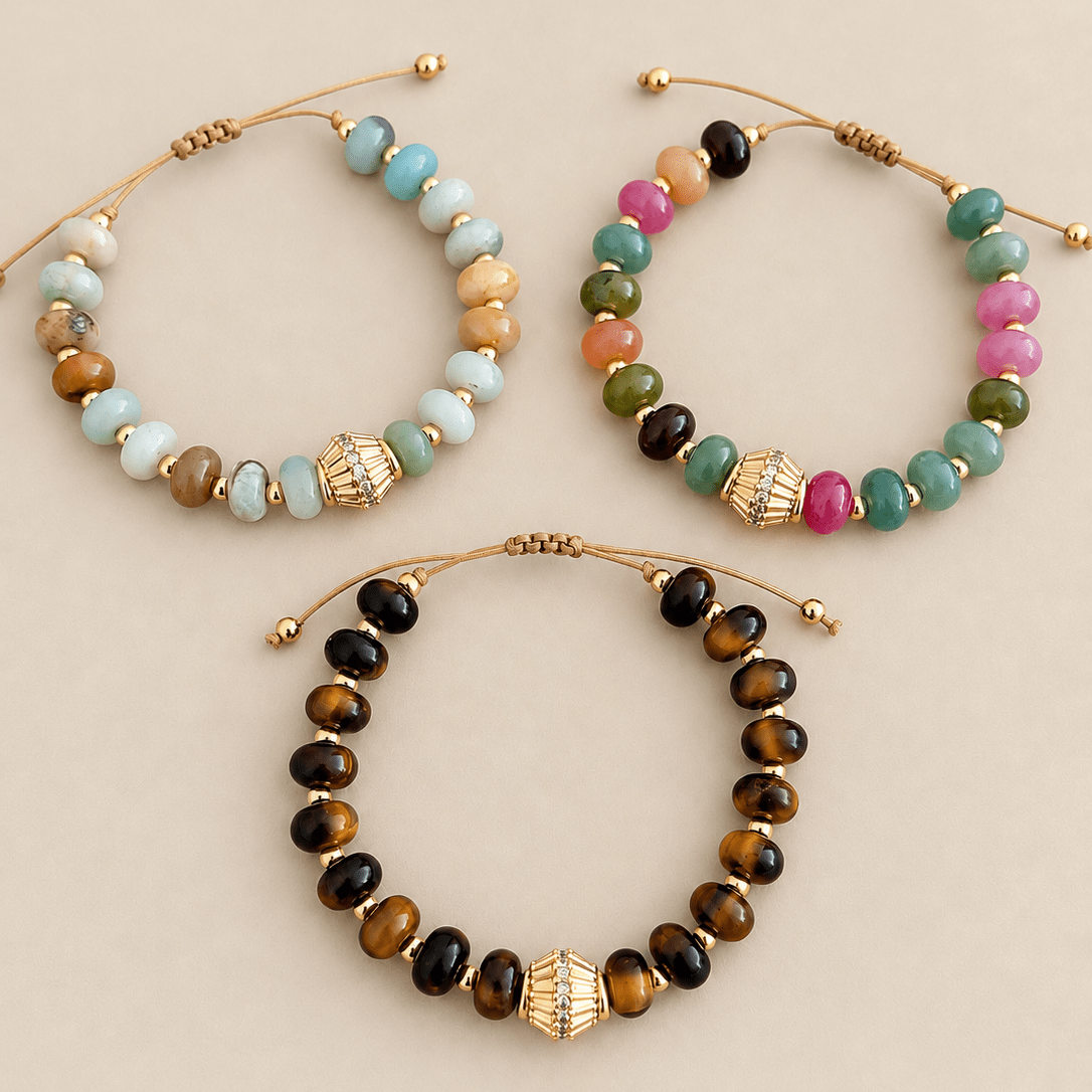Colorful Beaded Charm Bracelet - Bracelet | LimaLimón Store - 1