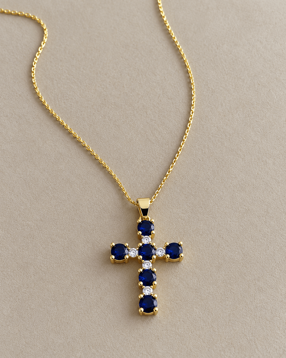 Colorful Crystal Cross Necklace - Necklace | LimaLimón Store - 2