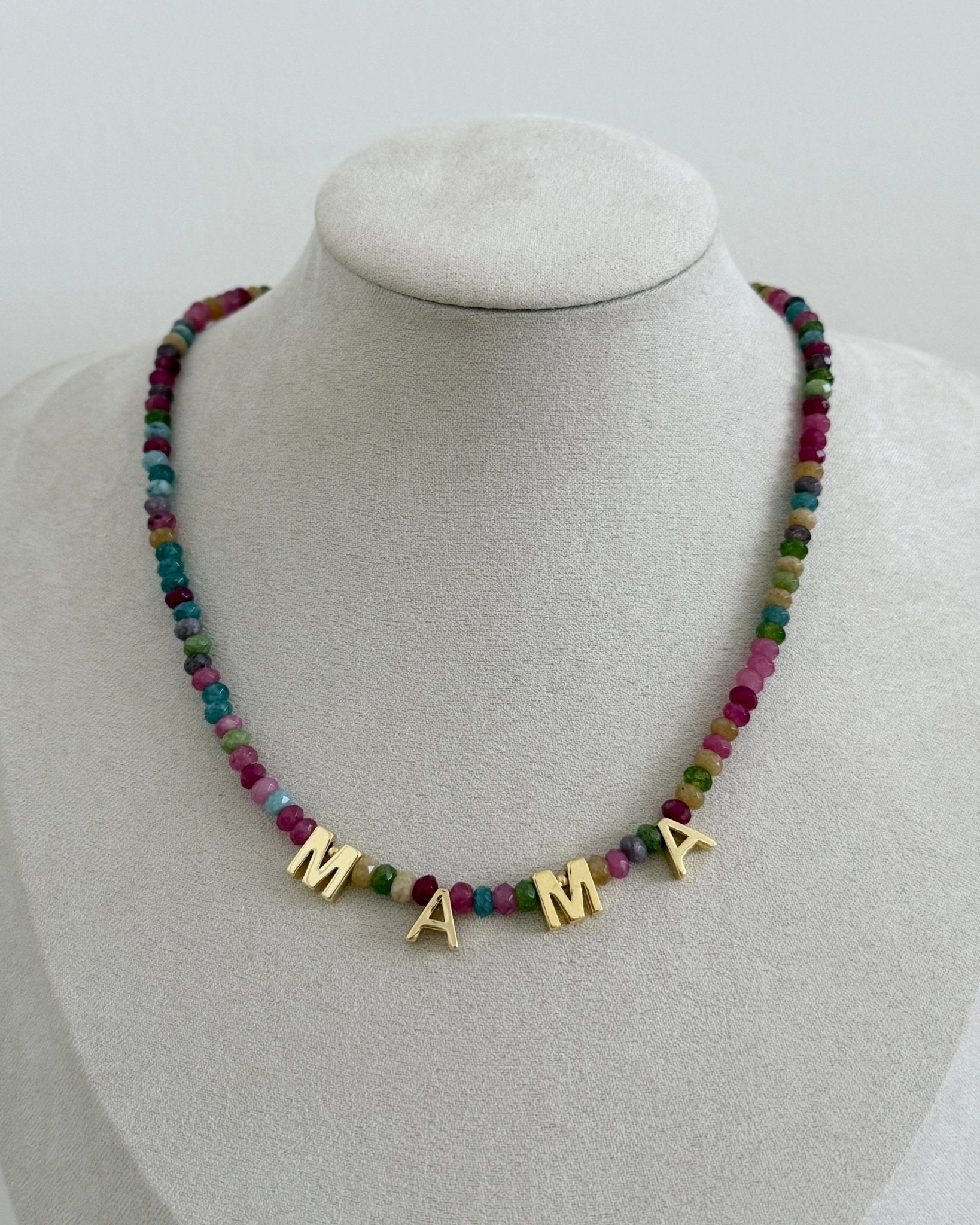 Colorful Mama Beaded Necklace - Necklaces | LimaLimón Store - 3