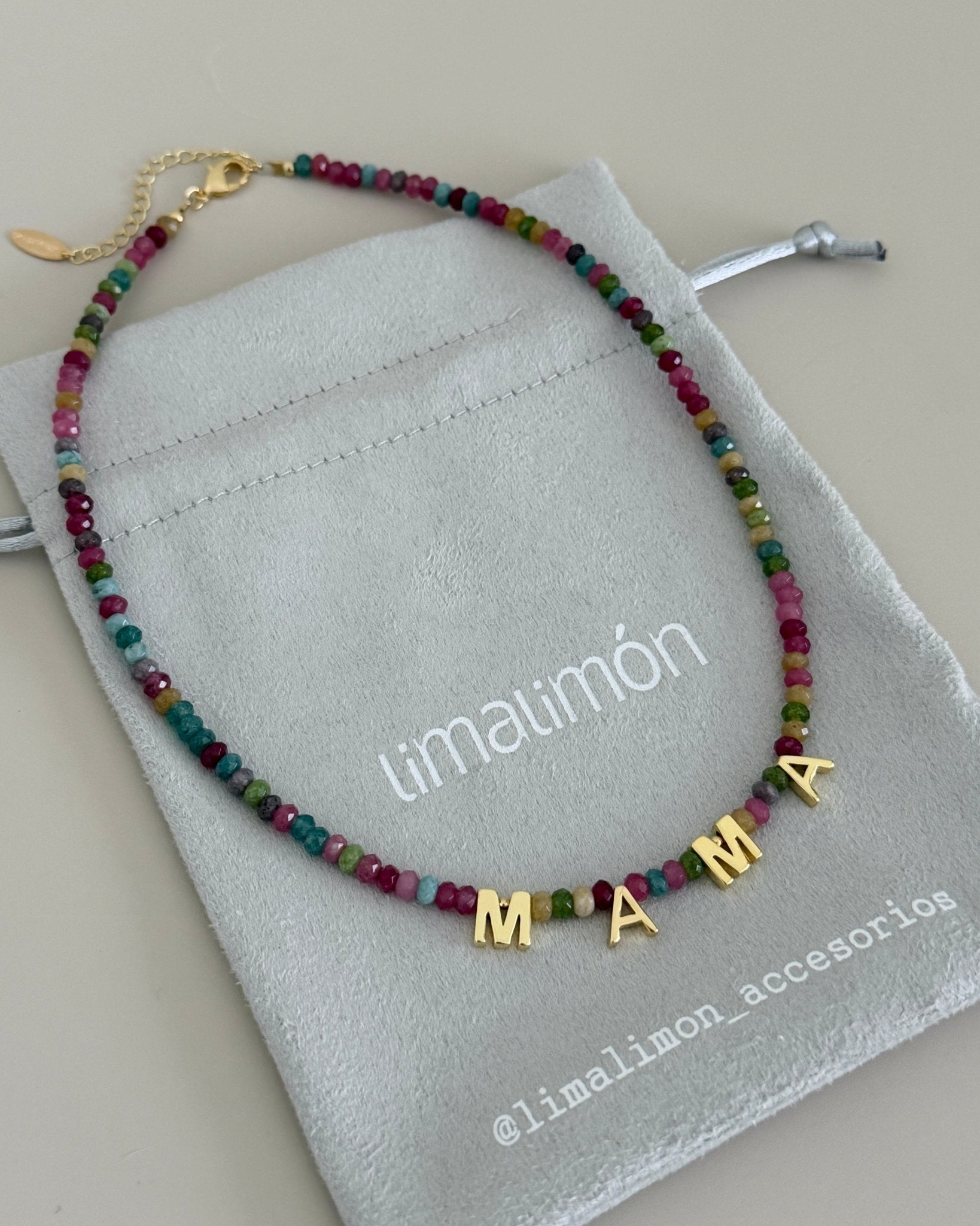 Colorful Mama Beaded Necklace - Necklaces | LimaLimón Store - 5