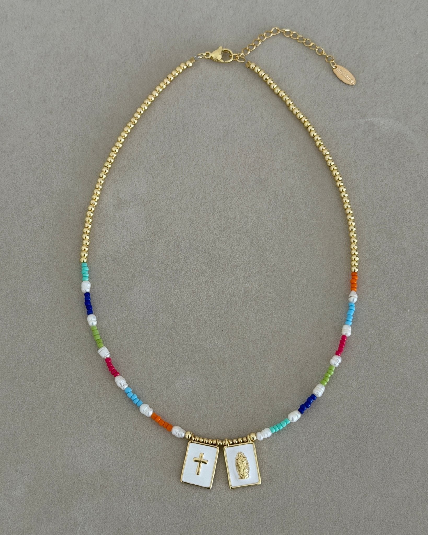 Colorful Sacred Charms Beaded Necklace - Necklace | LimaLimón Store - 6