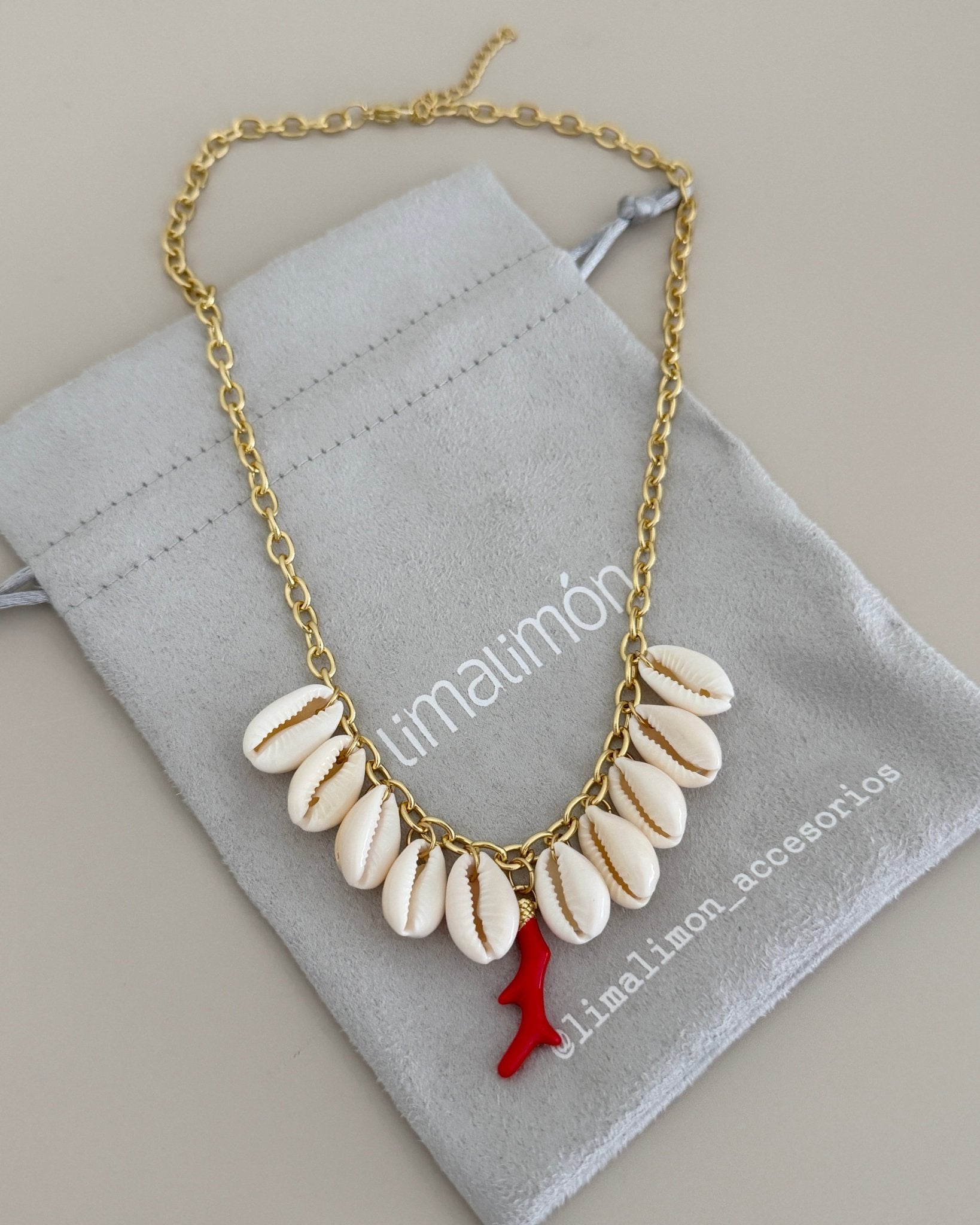 Coral Coast Shell Necklace - Necklaces | LimaLimón Store - 6