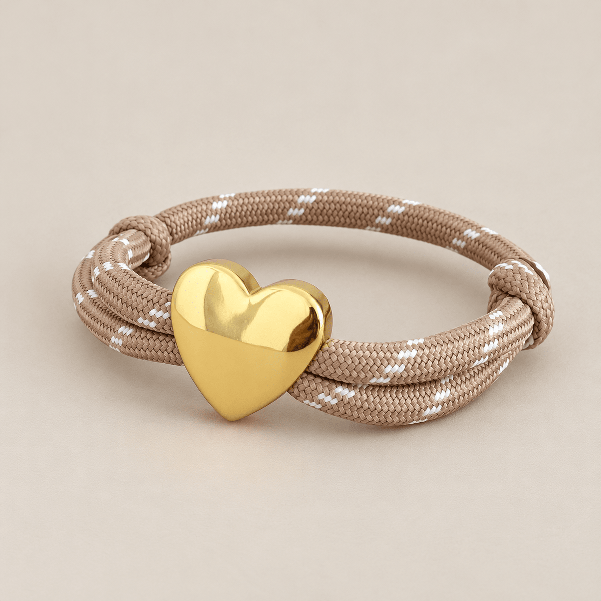 Cord Bracelet with Gold-Plated Heart or Star Charm - Bracelet | LimaLimón Store - 2