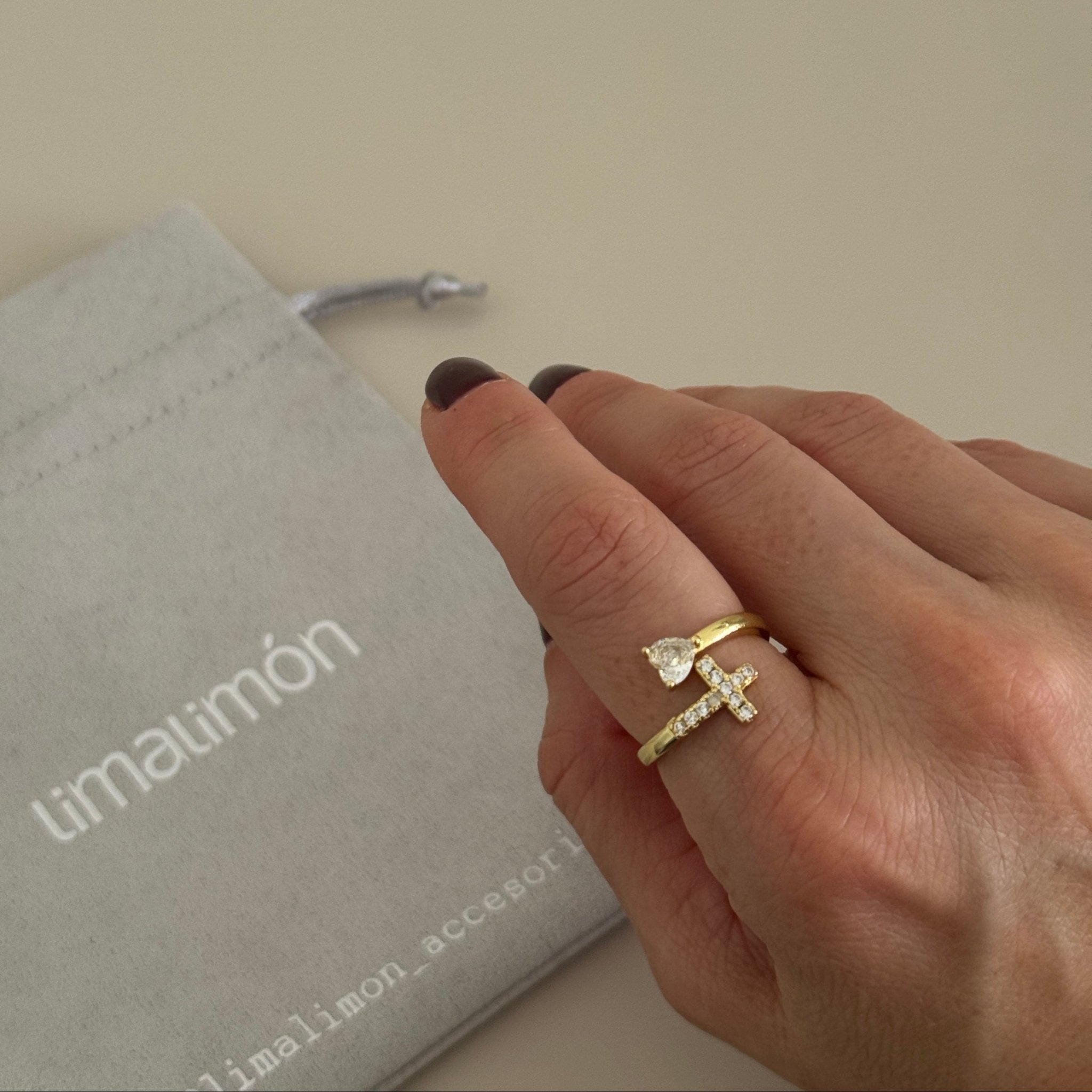 Cross Ring - ring jewelry | LimaLimón Store - 2