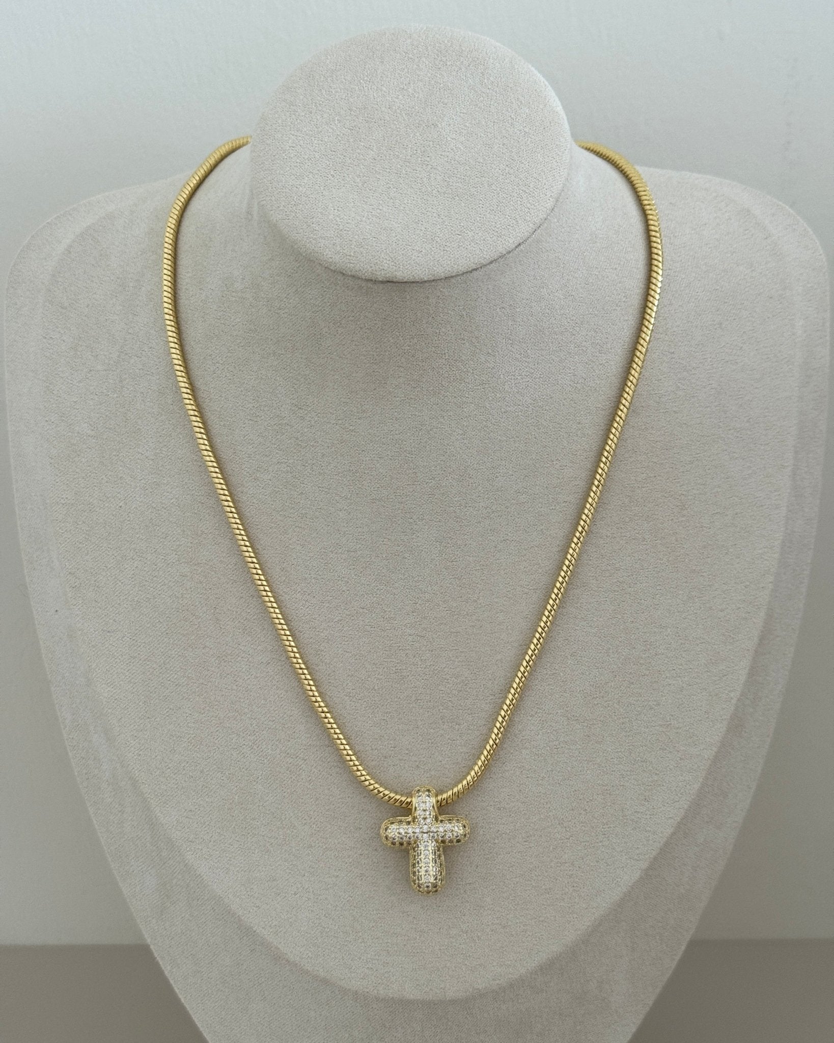 Crystal Cross Necklace - Necklace | LimaLimón Store - 2