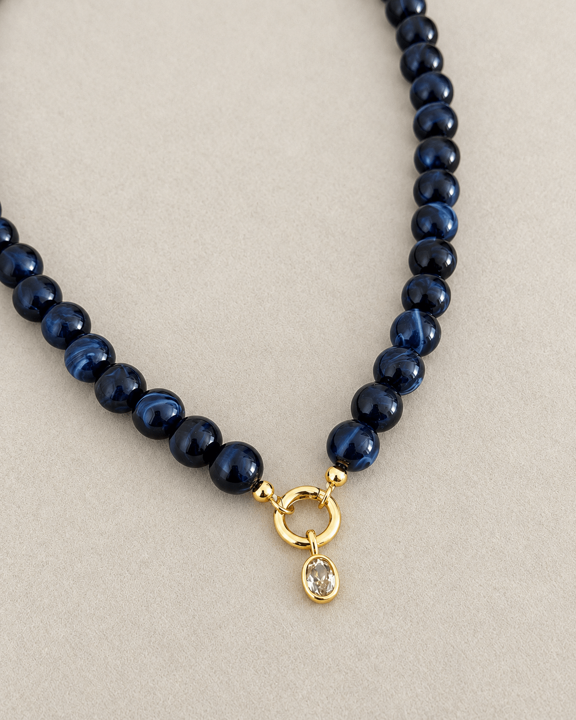 Crystal Drop Beaded Necklace - Necklace | LimaLimón Store - 2