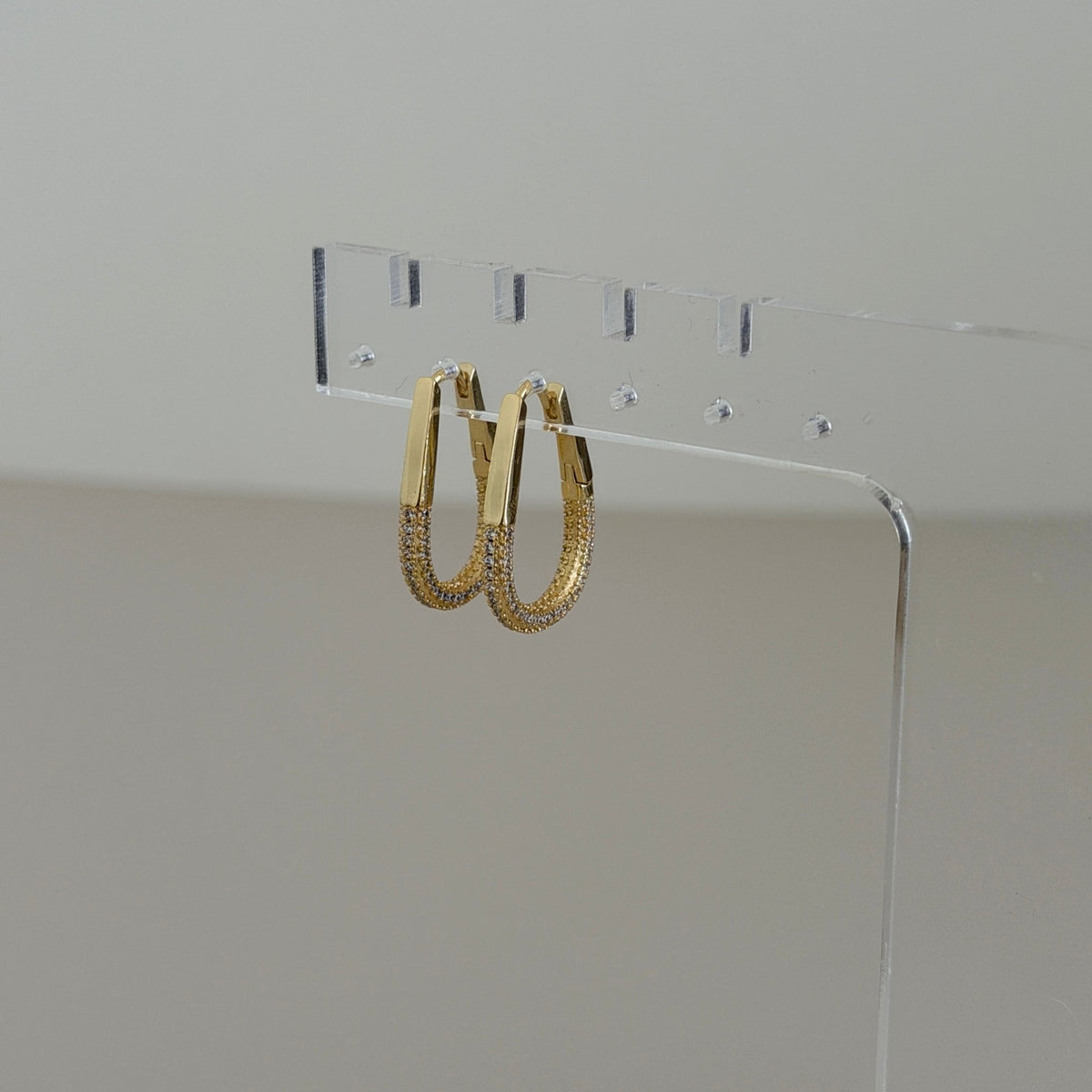 Crystal Drop Hoop Earrings - Earring | LimaLimón Store - 3
